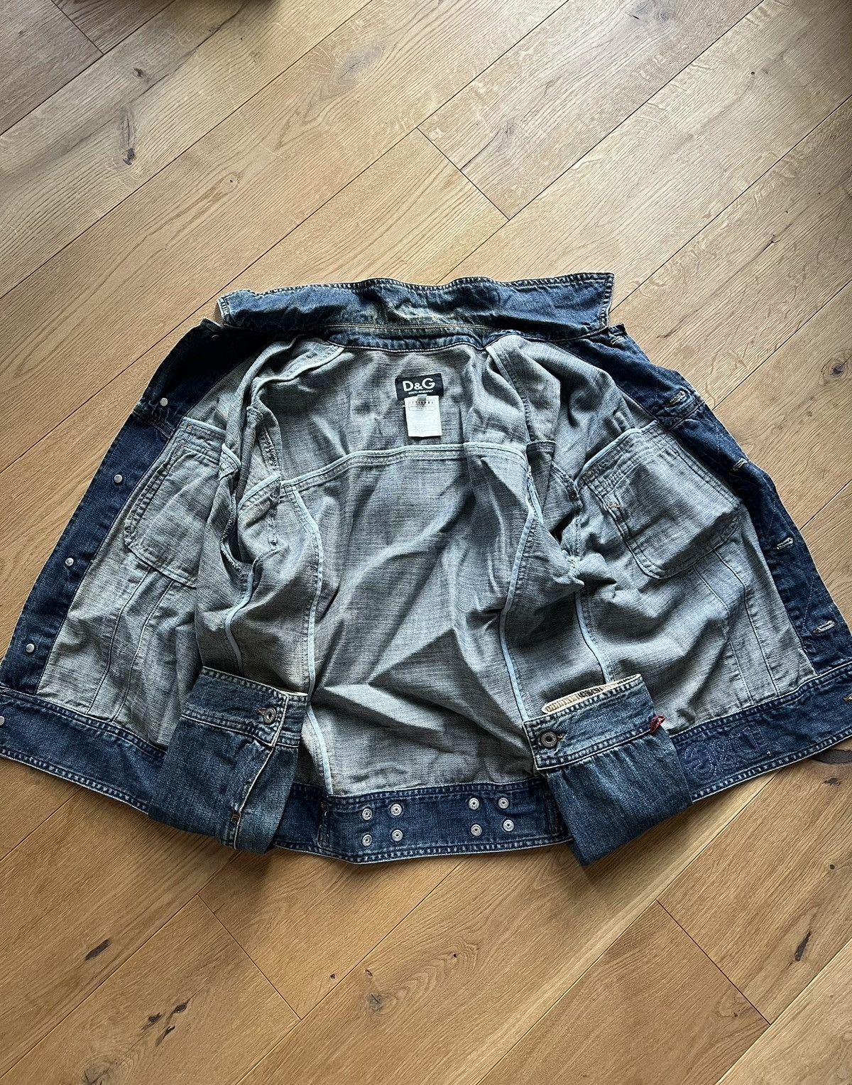 Dolce & Gabbana Vintage D&G Denim Jacket Rare Archive Dolce & Gabbana Y2K Size US L / EU 52-54 / 3 - 2 Thumbnail