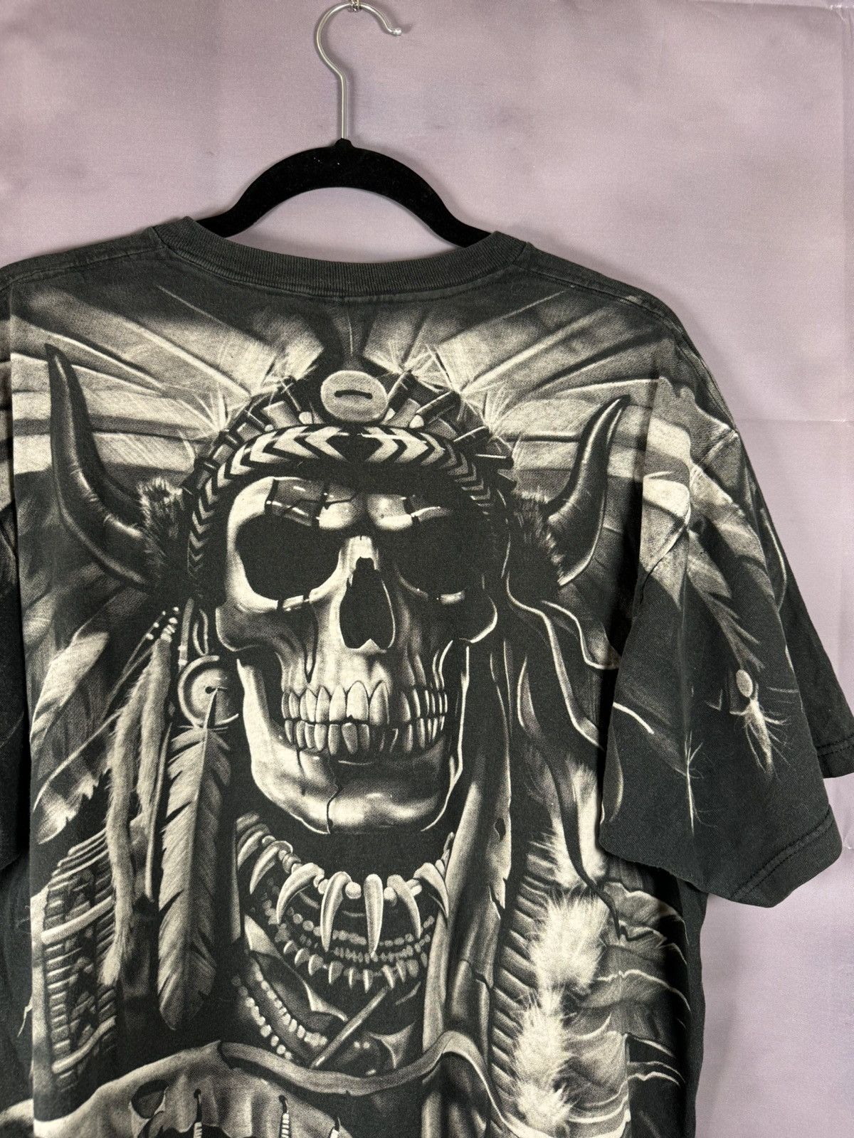 Liquid Blue × Vintage 90’s Vintage 1997 Liquid Blue Shirt XL Skeleton Indian AOP Size US L / EU 52-54 / 3 - 12 Thumbnail