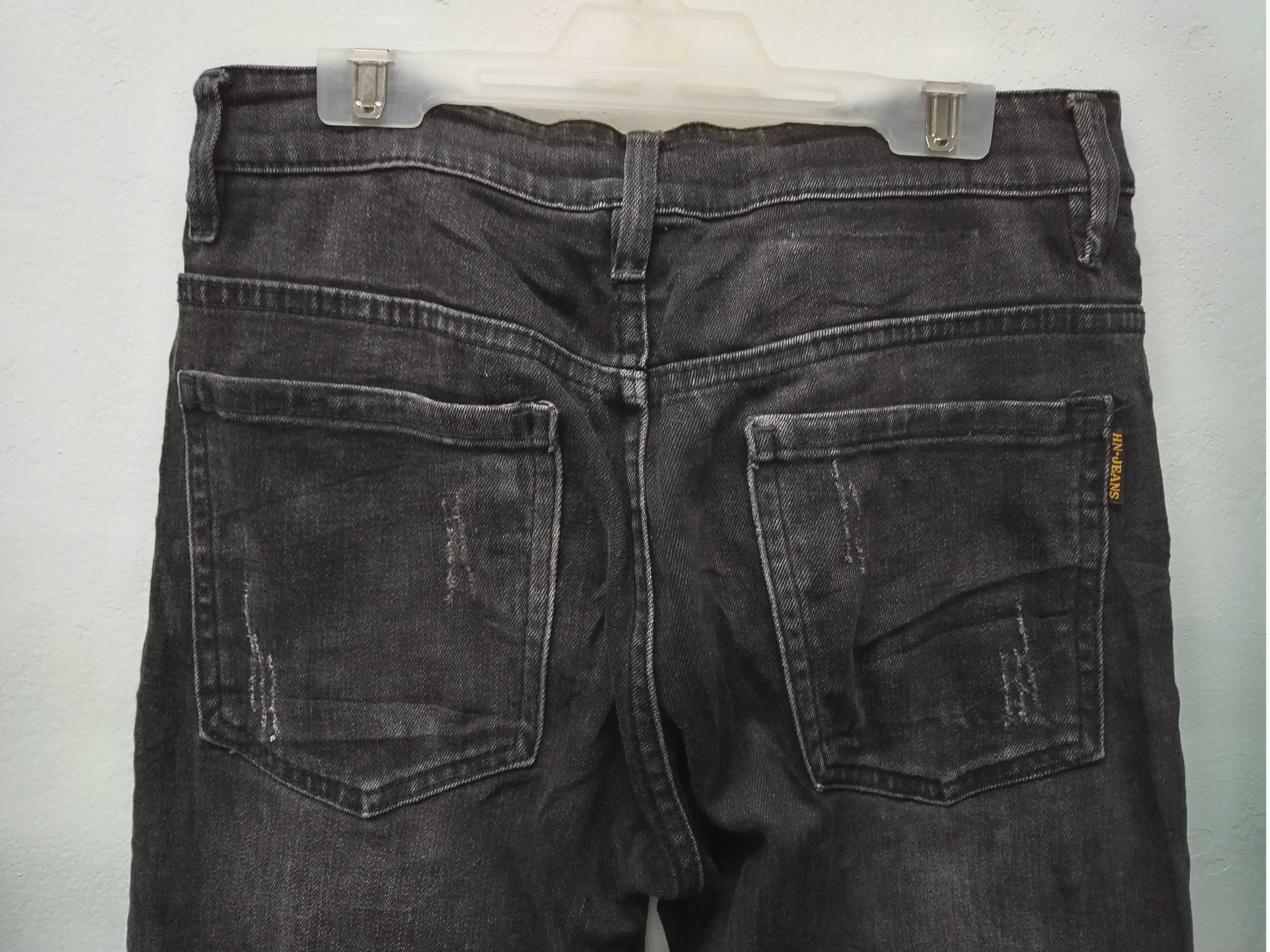 If Six Was Nine × Le Grande Bleu (L.G.B.) Nice Distressed Ribbed Stretchable Slim Jeans Size US 30 / EU 46 - 12 Thumbnail