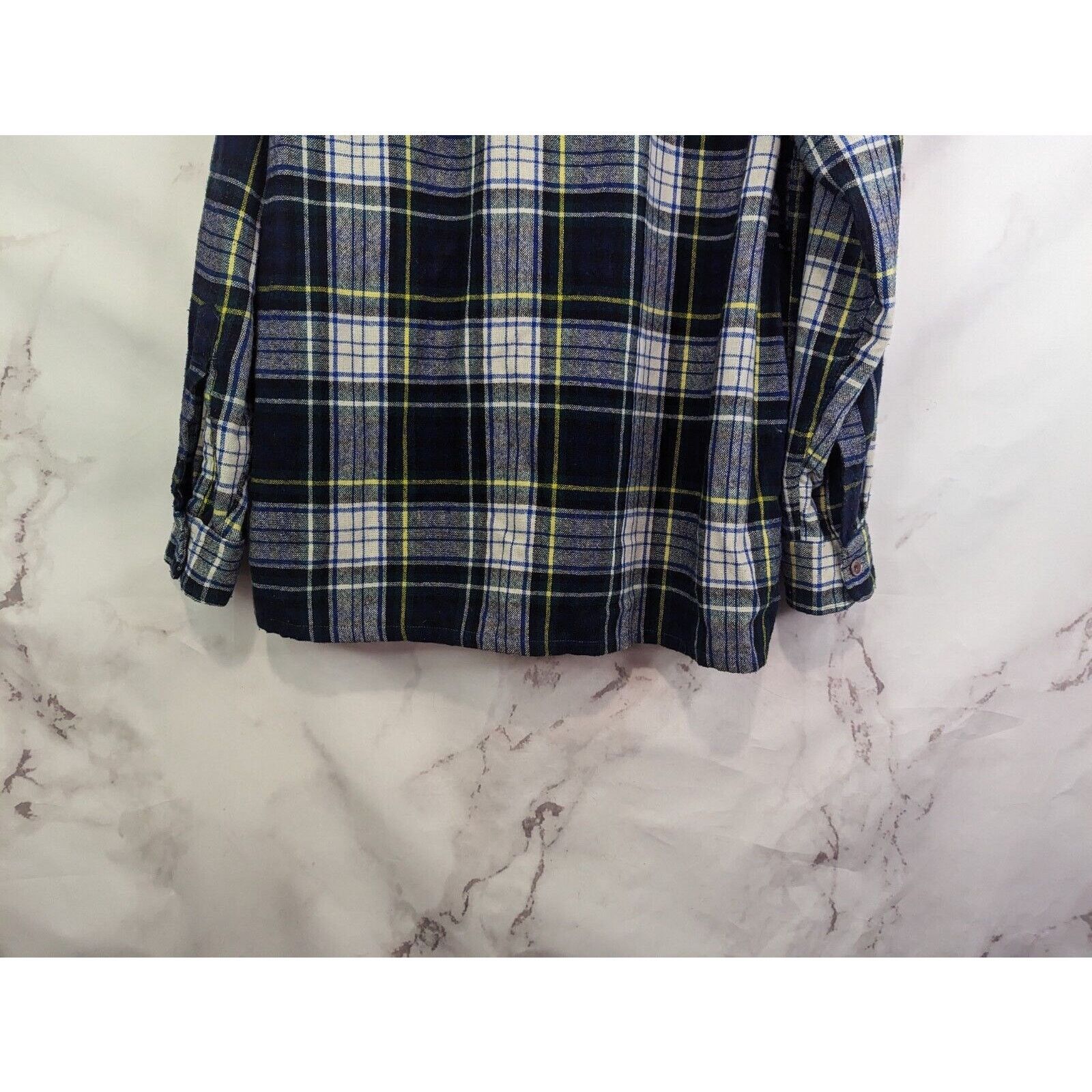 Vintage Vintage JC Penney Shirt Men L Wool Button 70s Flannel Black Size US L / EU 52-54 / 3 - 8 Thumbnail