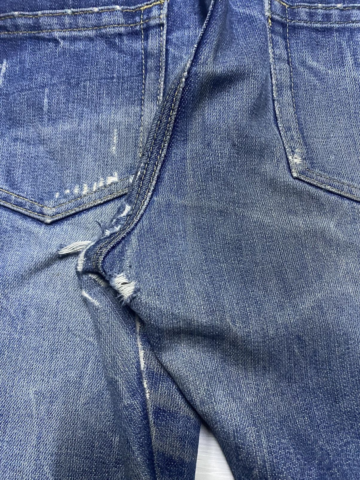 Japanese Brand Vintage Japanese Brand Acid Wash Thunder Distressed Style Size US 33 - 12 Thumbnail