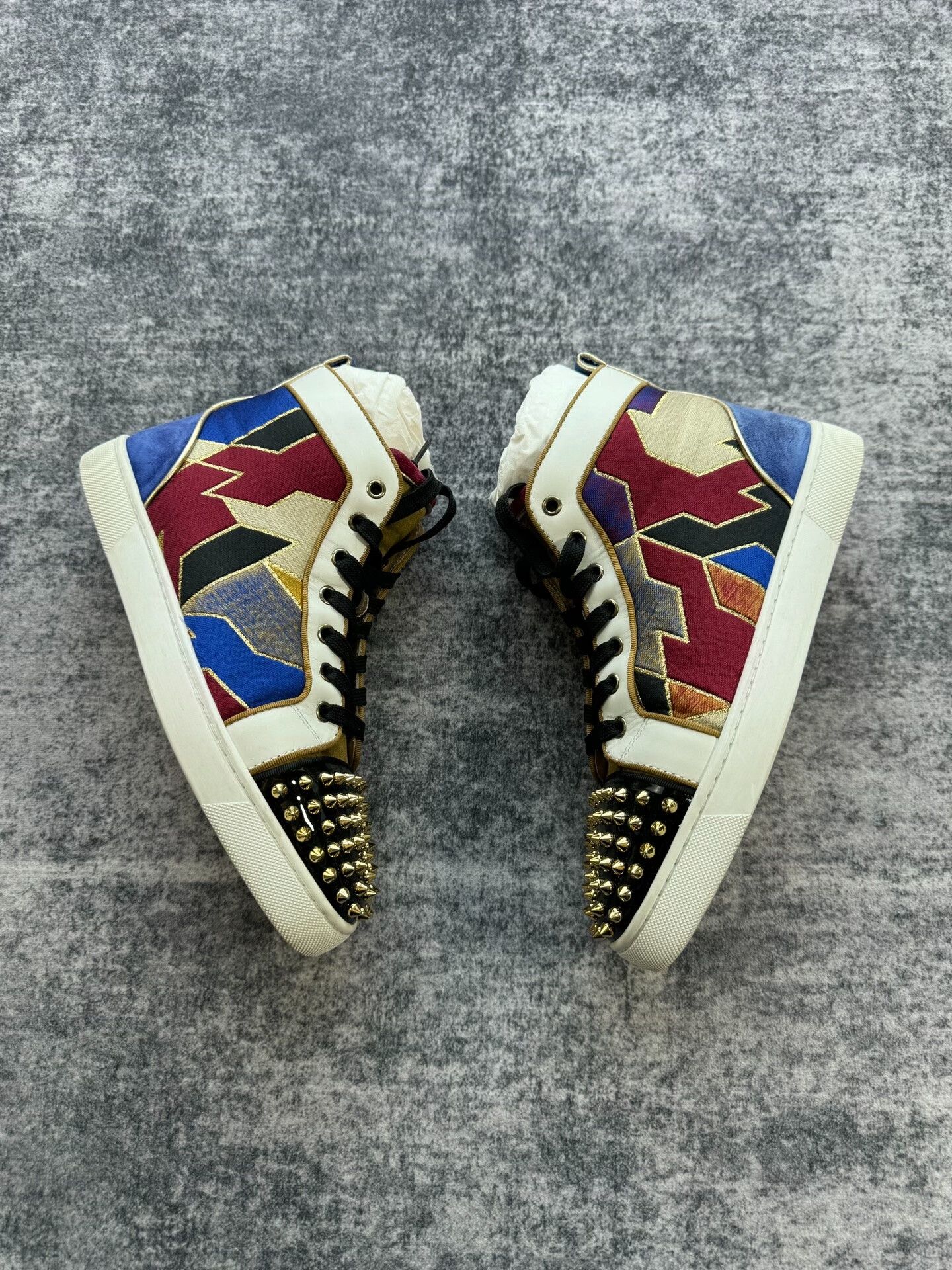Christian Louboutin Christian Louboutin Colorful High-Top Sneakers Size US 11 / IT 41 - 1 Thumbnail