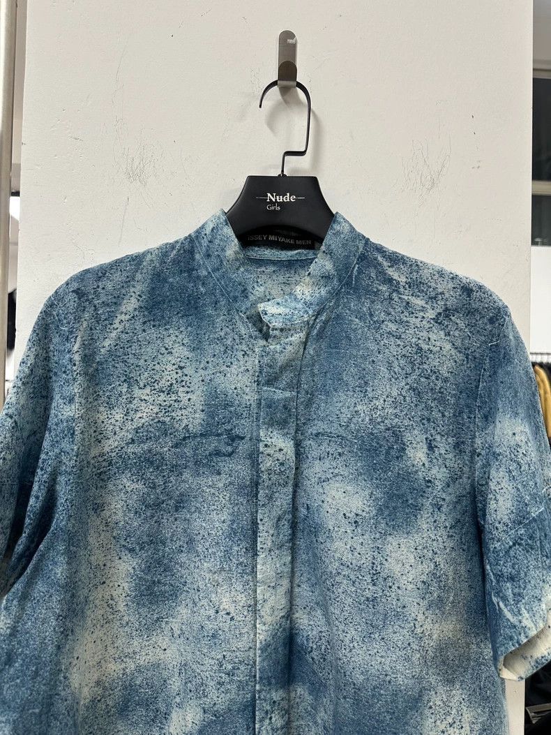 Issey Miyake Issey Miyake Men Frost Effect Short Sleeve Shirt Size US M / EU 48-50 / 2 - 3 Thumbnail