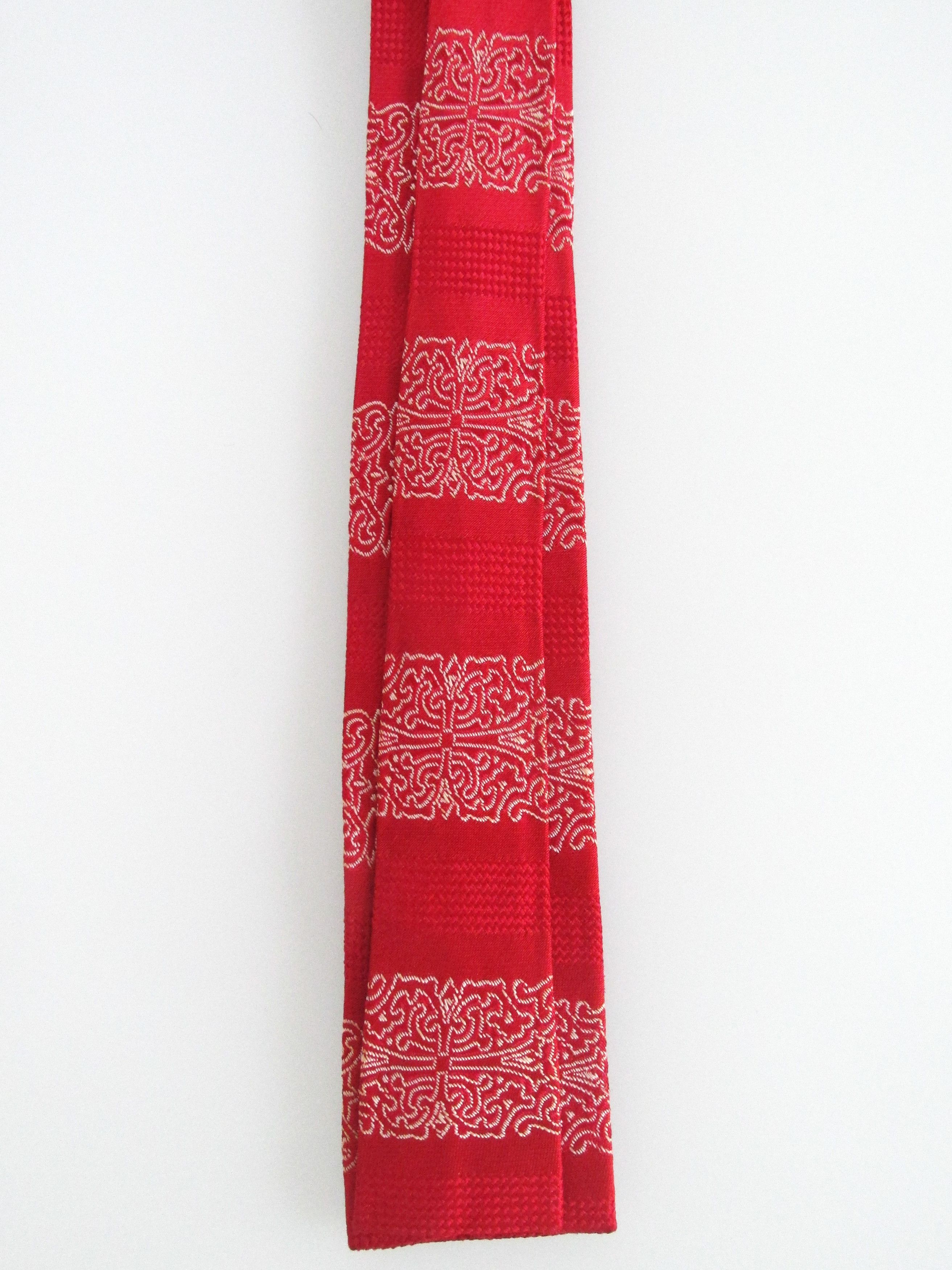 Vintage Flat/Square Bottom Vintage Men's Tie Size ONE SIZE - 5 Thumbnail
