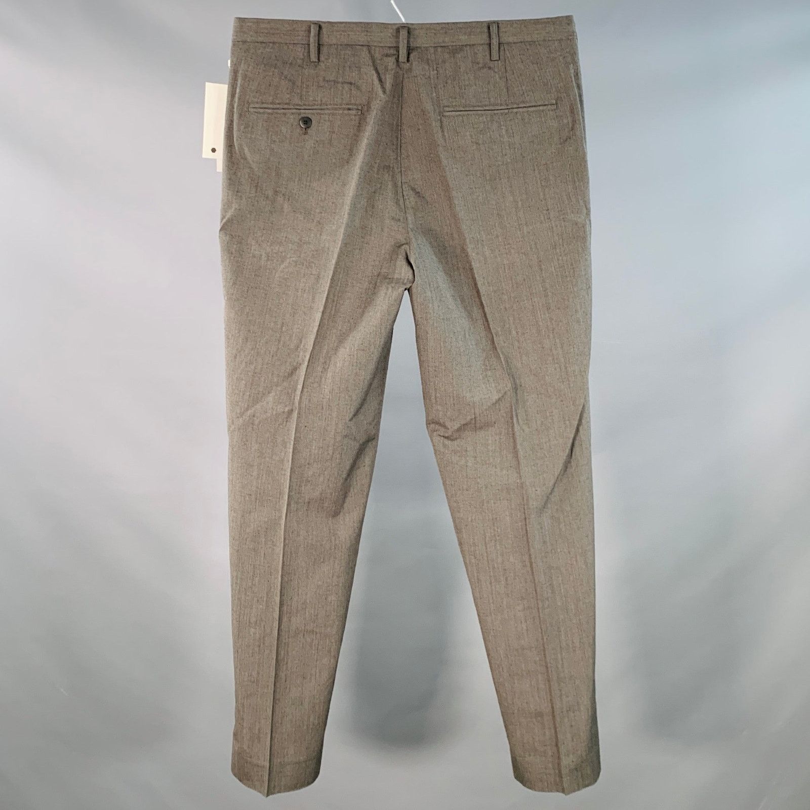 Visvim Dalton Slacks Grey Wool Linen Tapered Zip Fly Dress Pants Size US 34 / EU 50 - 2 Thumbnail