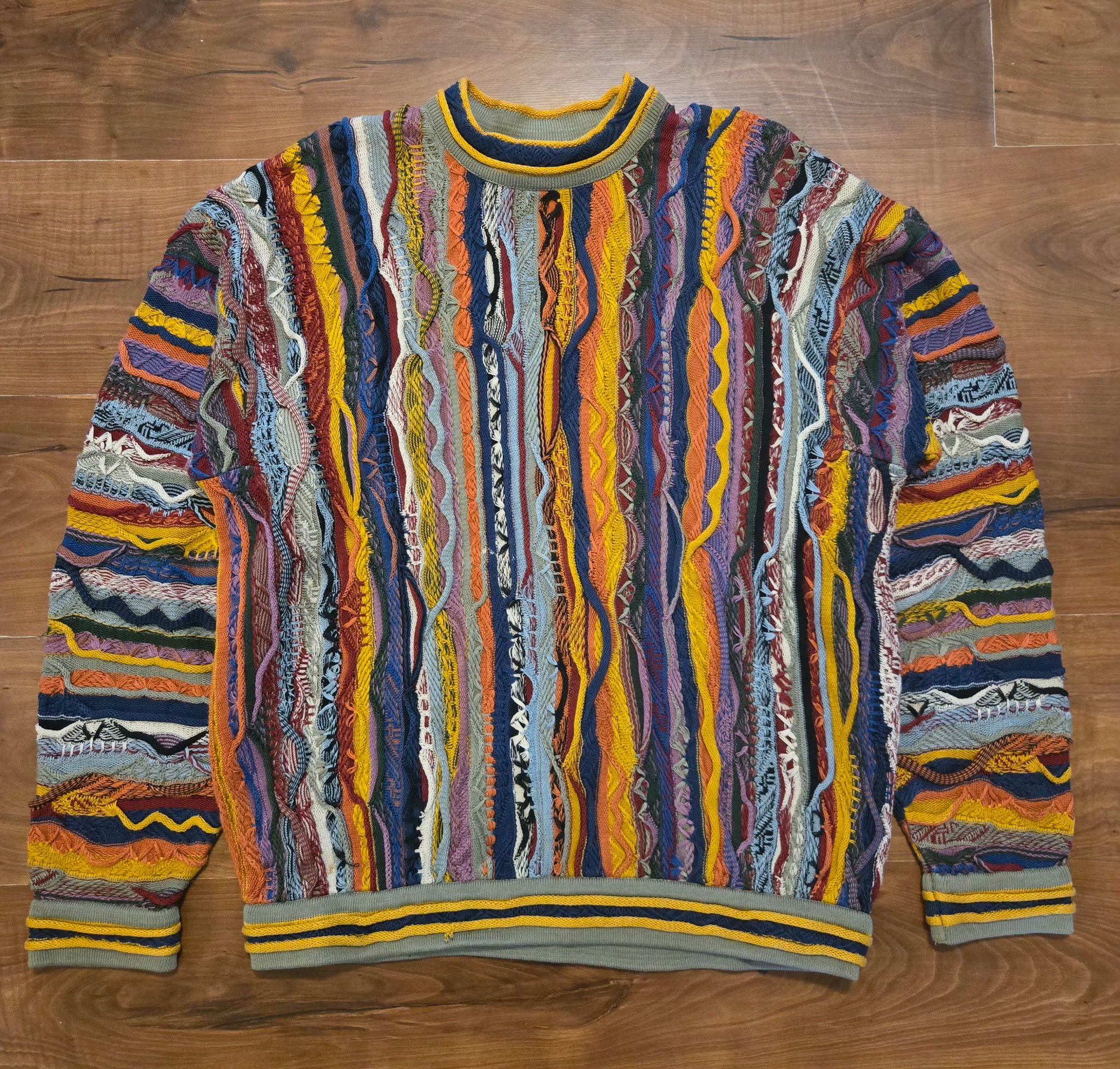 Coogi Vintage COOGI 3D Knit Sweater Size Large Size US L / EU 52-54 / 3 - 1 Thumbnail
