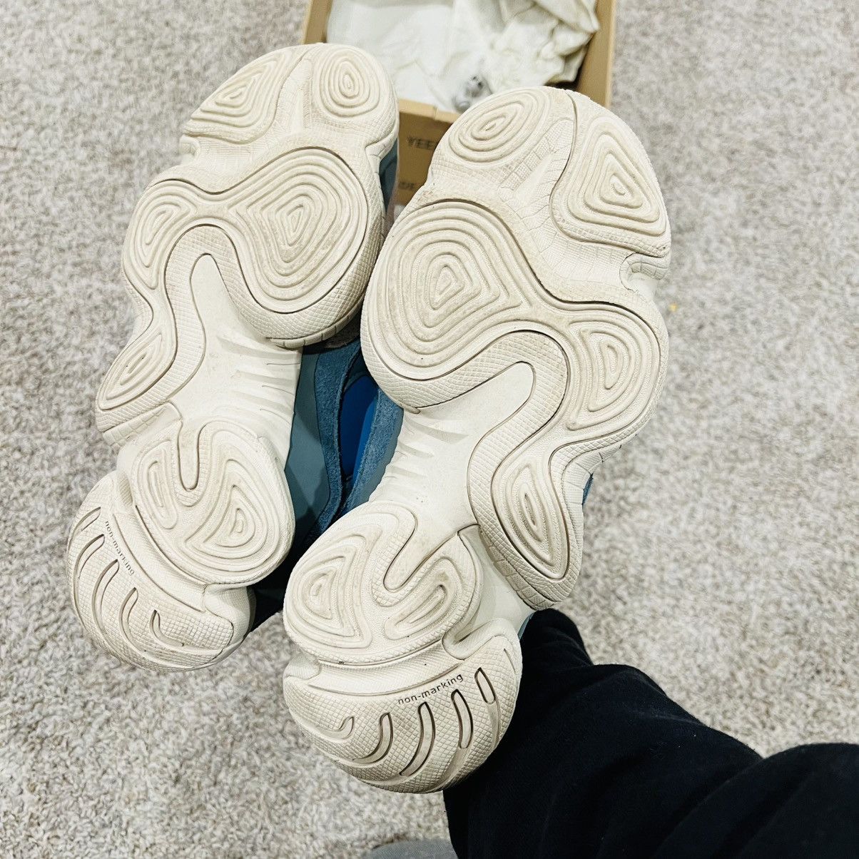 Adidas × Yeezy Adidas Yeezy 500 High Frozen Blue Mens 8 Size US 8 / EU 41 - 4 Thumbnail