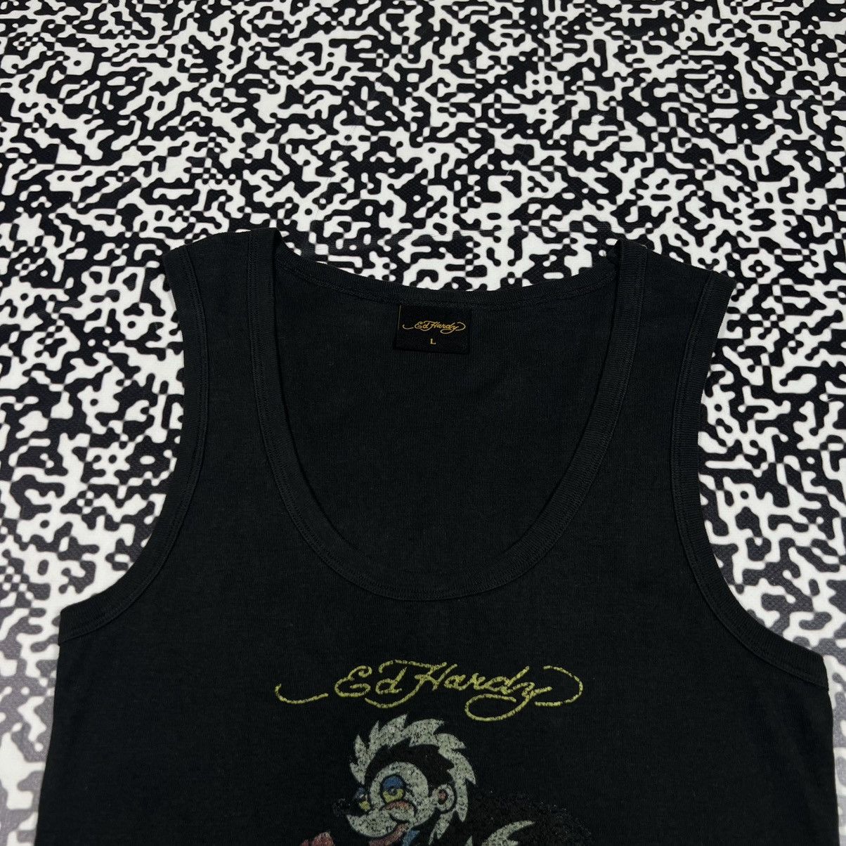 Ed Hardy Vintage Y2K Ed Hardy Flower Power Japanese Style Tank Top Size L / US 10 / IT 46 - 6 Thumbnail