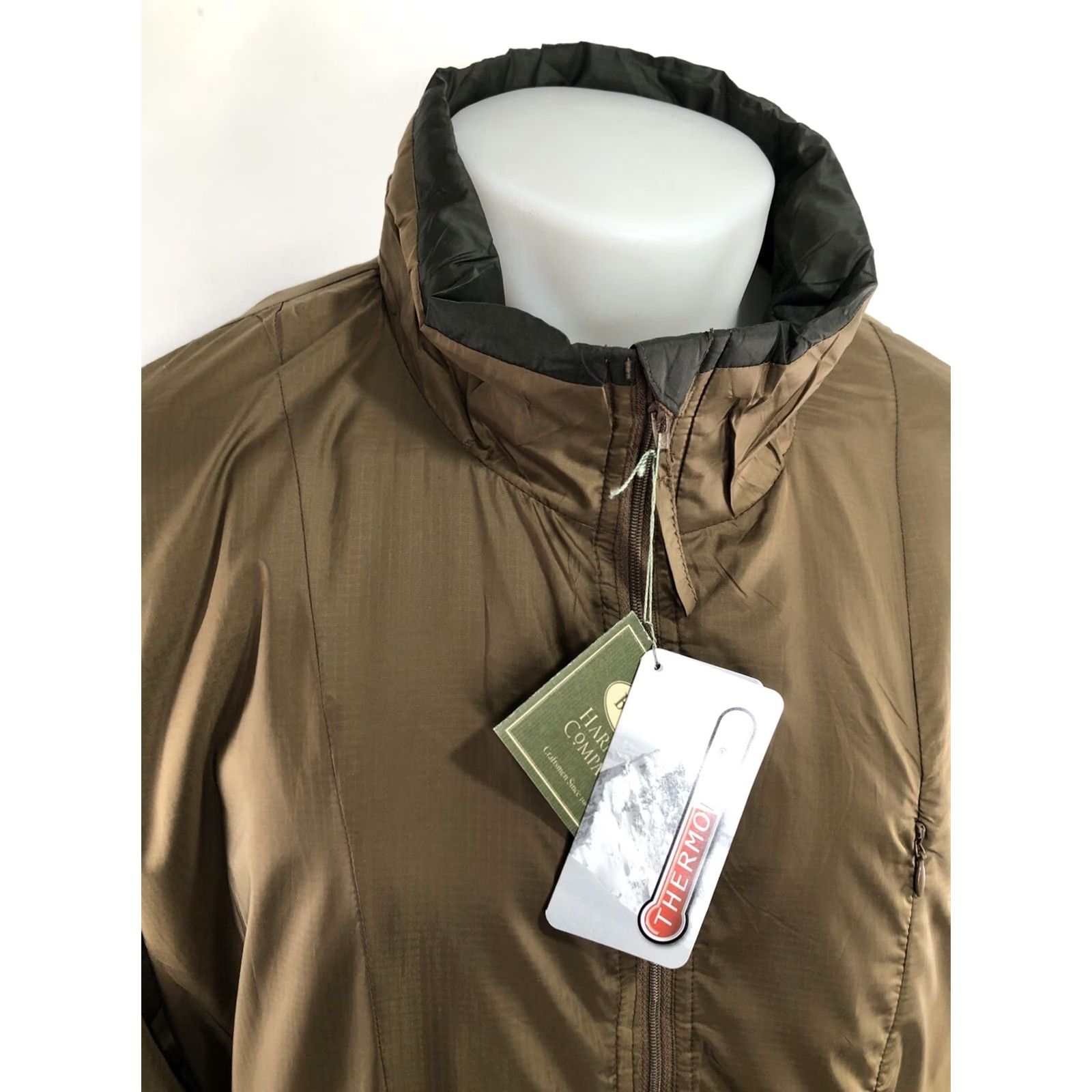 Vintage Boyt Harness Jacket - 2XL Mens Thermal Insulated Packable Nylon Shiny Brown Size US XXL / EU 58 / 5 - 2 Thumbnail