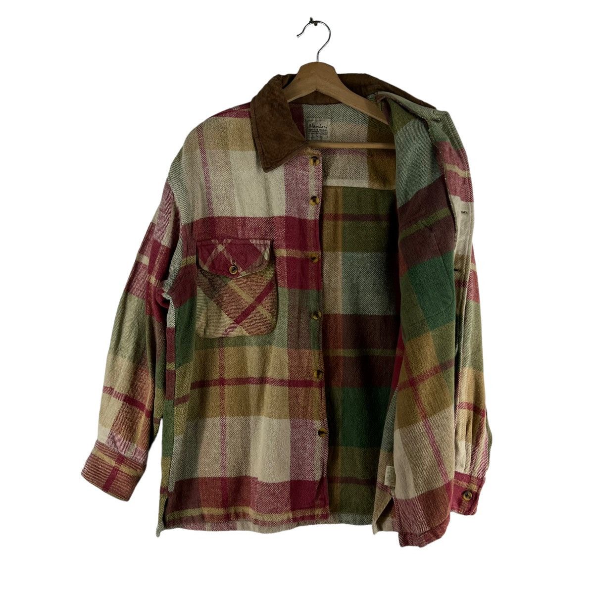 Japanese Brand 🔥90’s Tartan Design Flannel Jacket Mandoc Sugar Cane Design Size US M / EU 48-50 / 2 - 8 Thumbnail