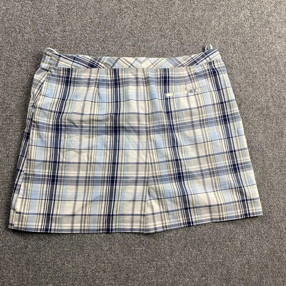 Izod Izod Golf Skort Women's 14 Plaid Cool FX Classix Size 36" / US 14 / IT 50 - 4 Thumbnail