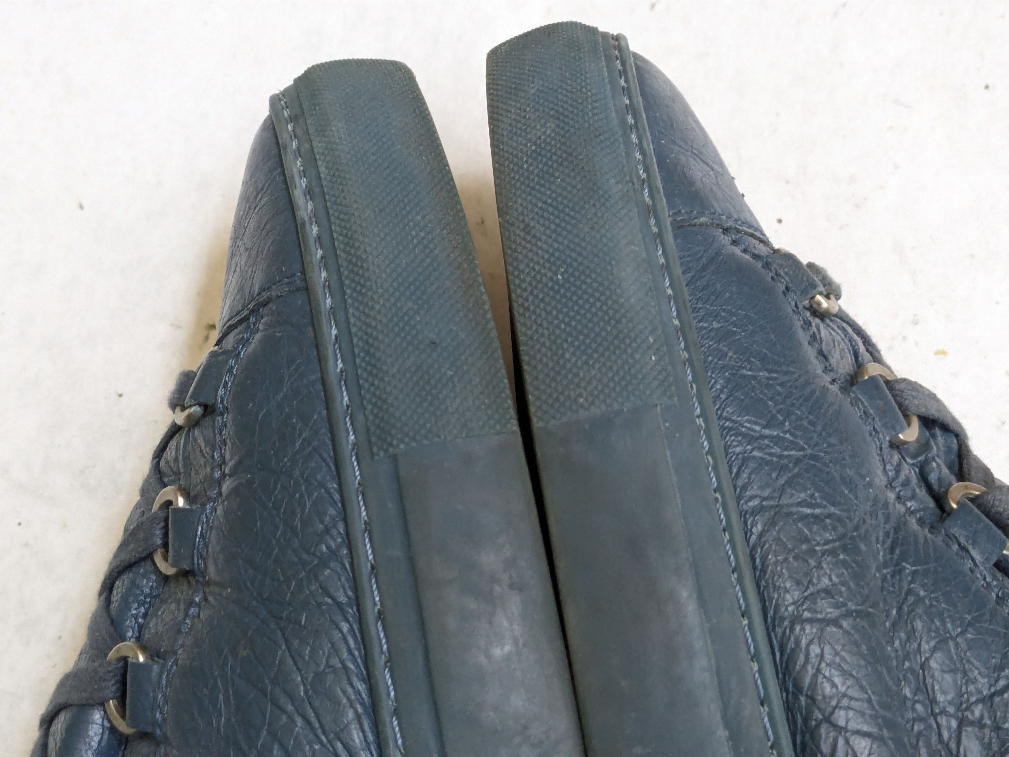 Balenciaga Balenciaga Arena Sneakers Blue 11 High Tops Leather Size US 12 / EU 45 - 7 Thumbnail