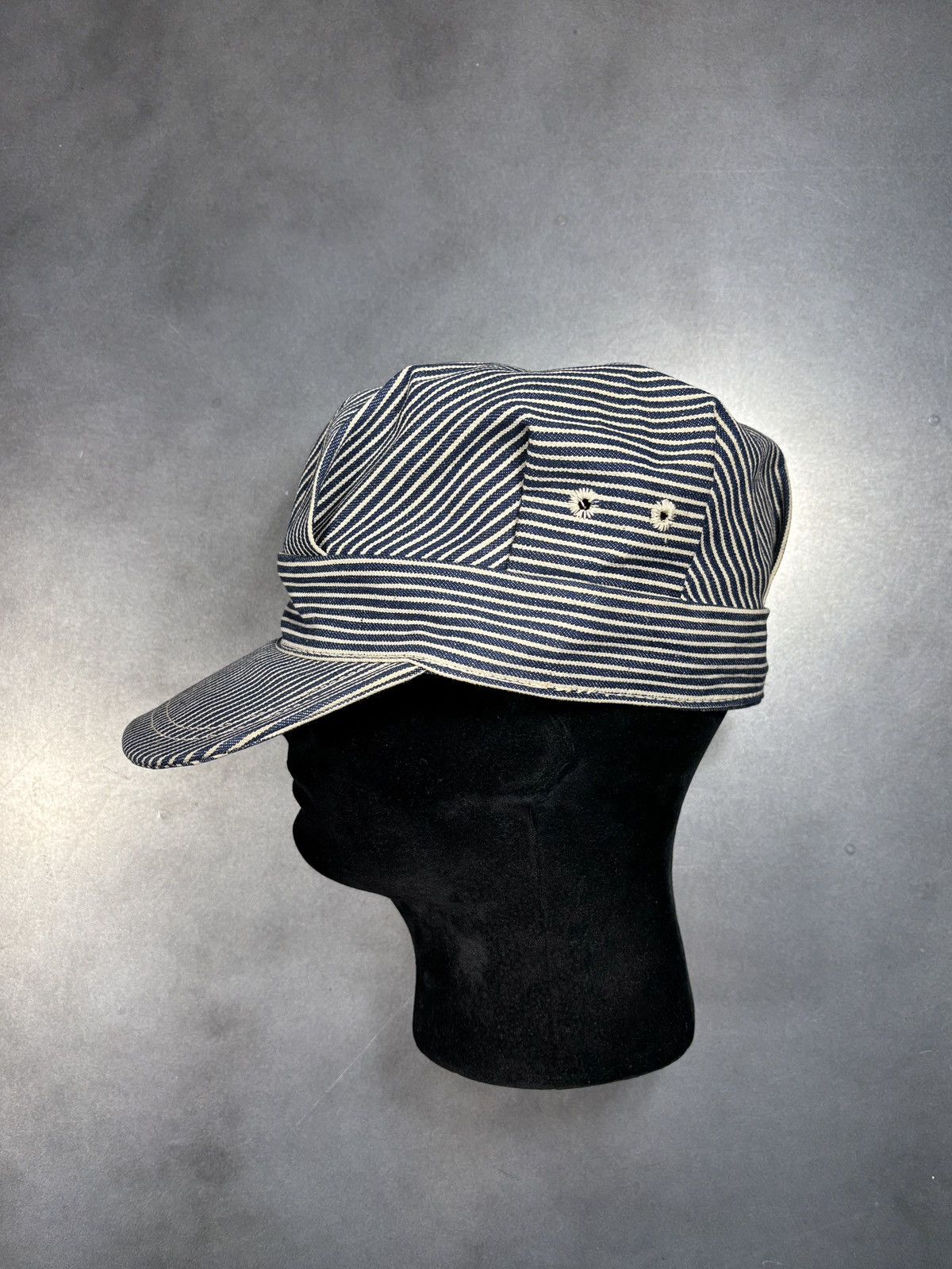 Levi's Vintage Levi's Hat 1970s Denim Snapback Train Flat Cap 60s Size ONE SIZE - 13 Thumbnail