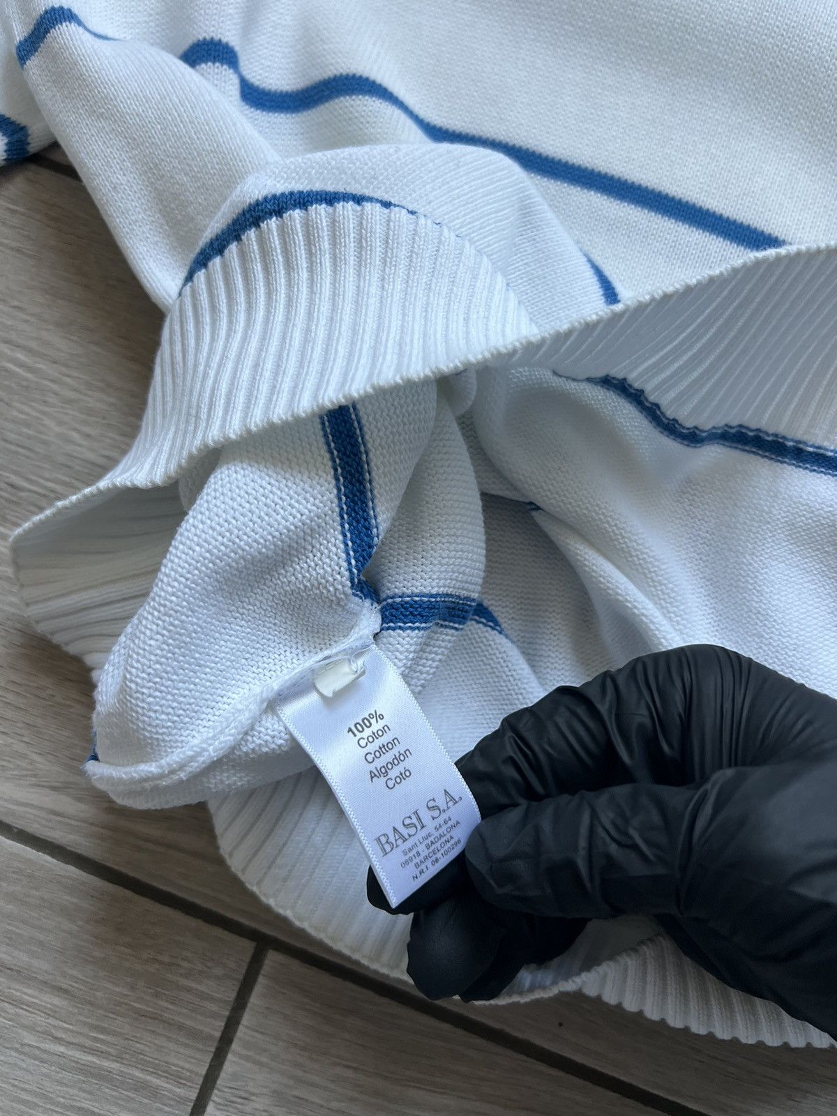 Lacoste Vintage Lacoste Sweater Striped Knit Baggy 90s France 🇫🇷 Size US XL / EU 56 / 4 - 12 Thumbnail