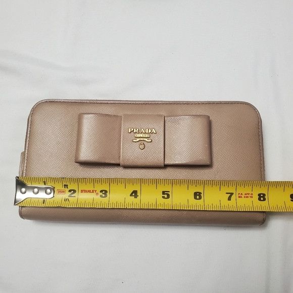 Prada PRADA NUDE BOW ZIPPY Wallet cardholder Size ONE SIZE - 15 Thumbnail