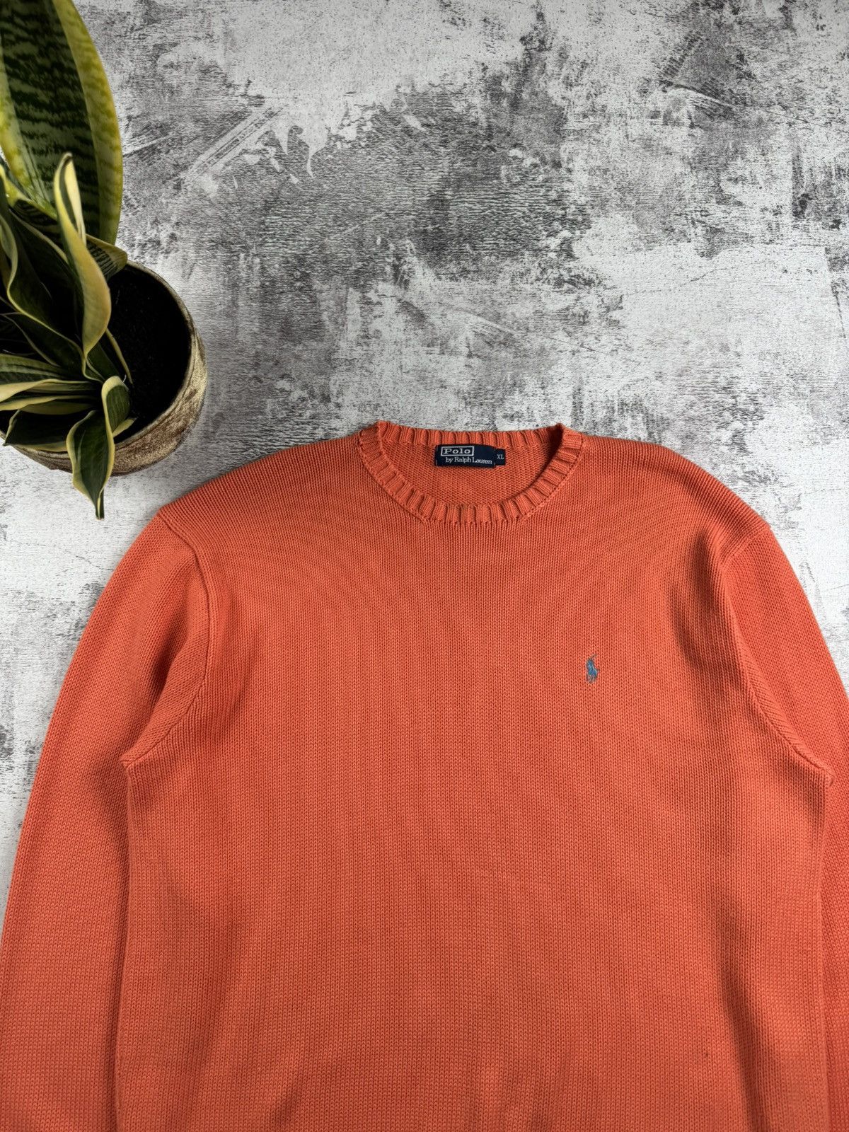 Polo Ralph Lauren Ralph Lauren Cotton Knited Peach Sweatshirt Sweater Pullover Size US XL / EU 56 / 4 - 5 Thumbnail