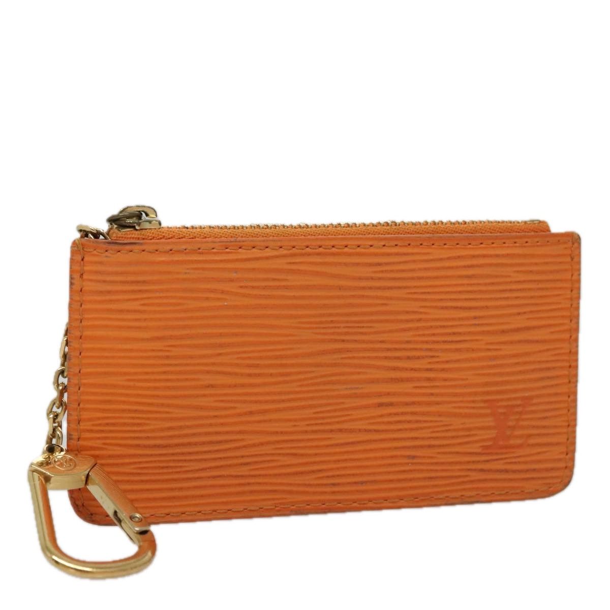 Louis Vuitton Pochette Clés Orange Leather Wallet (Pre-Owned) Size ONE SIZE - 1 Thumbnail