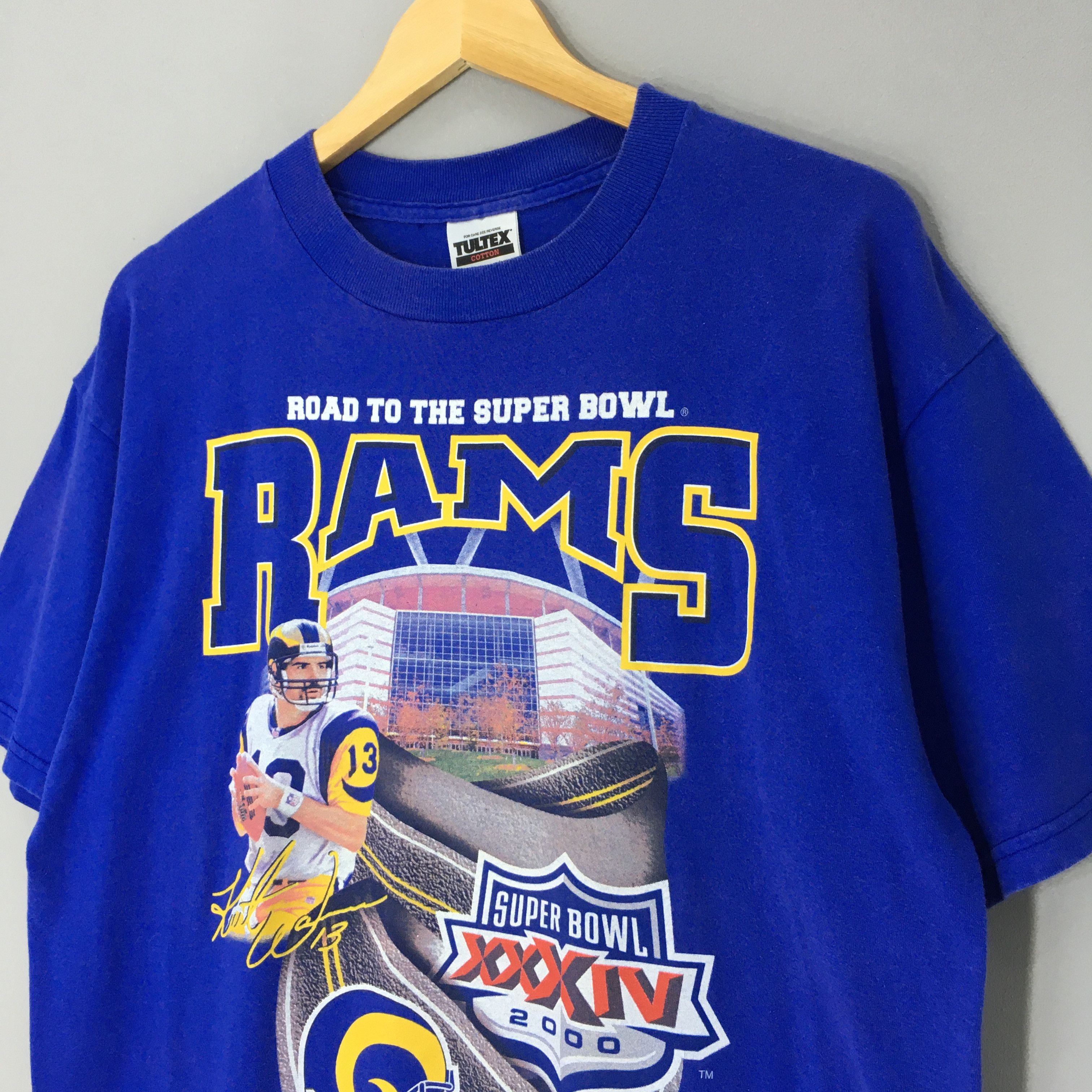 NFL Vintage Y2K Los Angeles Rams NFL T Shirt Large Size US L / EU 52-54 / 3 - 4 Thumbnail