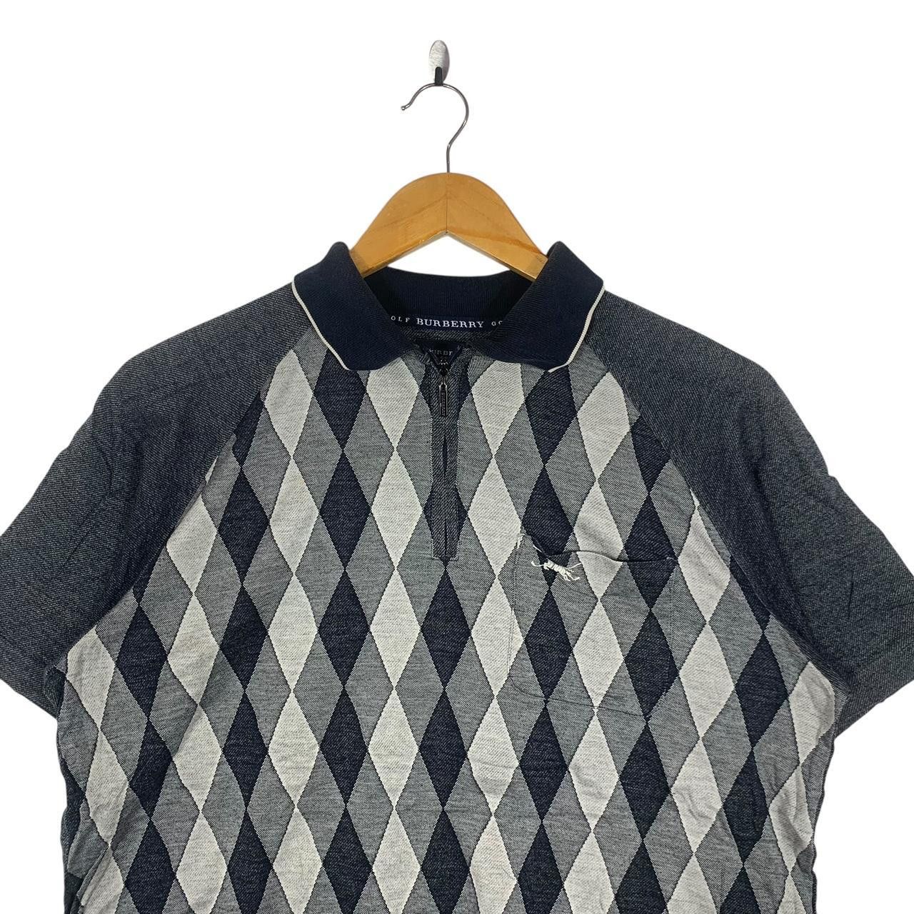 Vintage Vintage BURBERRY LONDON GOLF Argyle Polo Tee Shirt Top Half Size M / US 6-8 / IT 42-44 - 2 Thumbnail