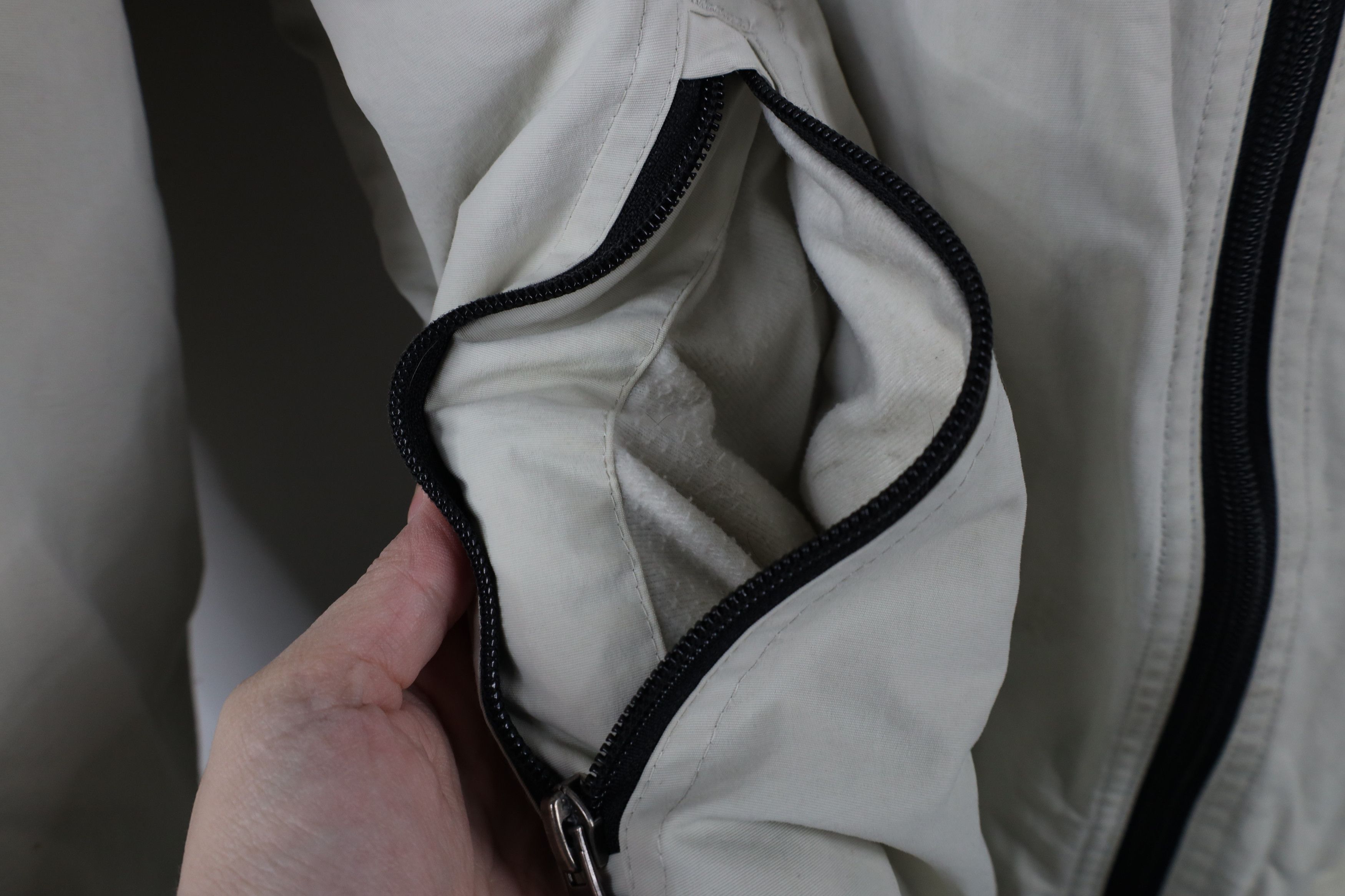 Gap × Vintage Vintage 90s Y2K Gap Lined Full Zip Hooded Jacket Beige Size US XL / EU 56 / 4 - 6 Thumbnail