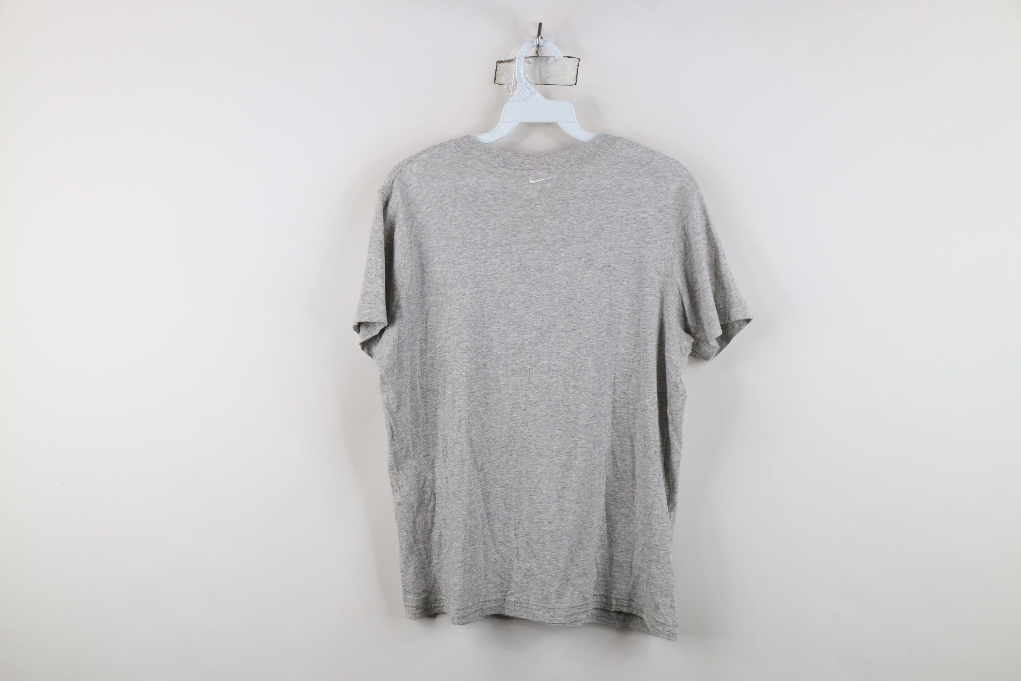 Nike Vintage 90s Y2K Nike Scott Mini Swoosh V-Neck T-Shirt Gray Size M / US 6-8 / IT 42-44 - 12 Thumbnail