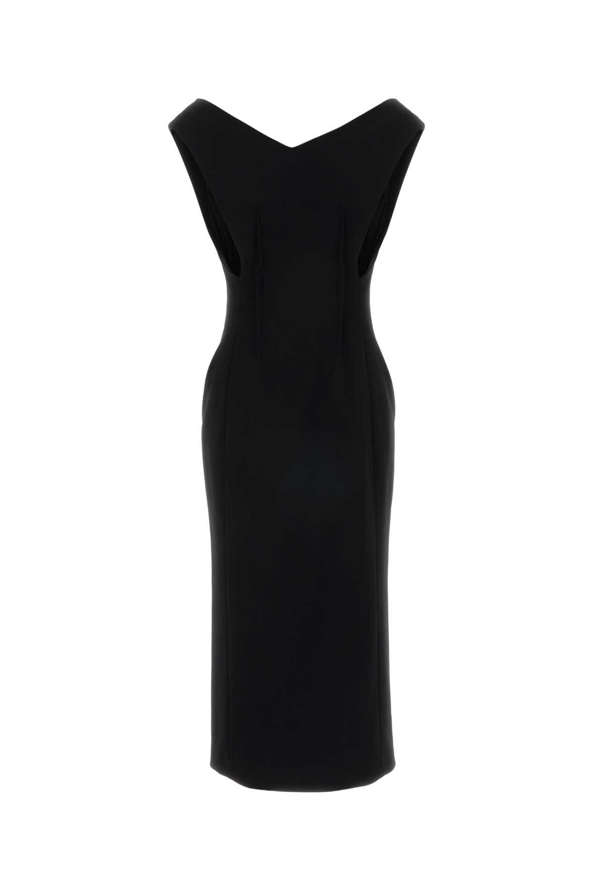 Jil Sander Black Crepe Dress Size M / US 6-8 / IT 42-44 - 1 Thumbnail