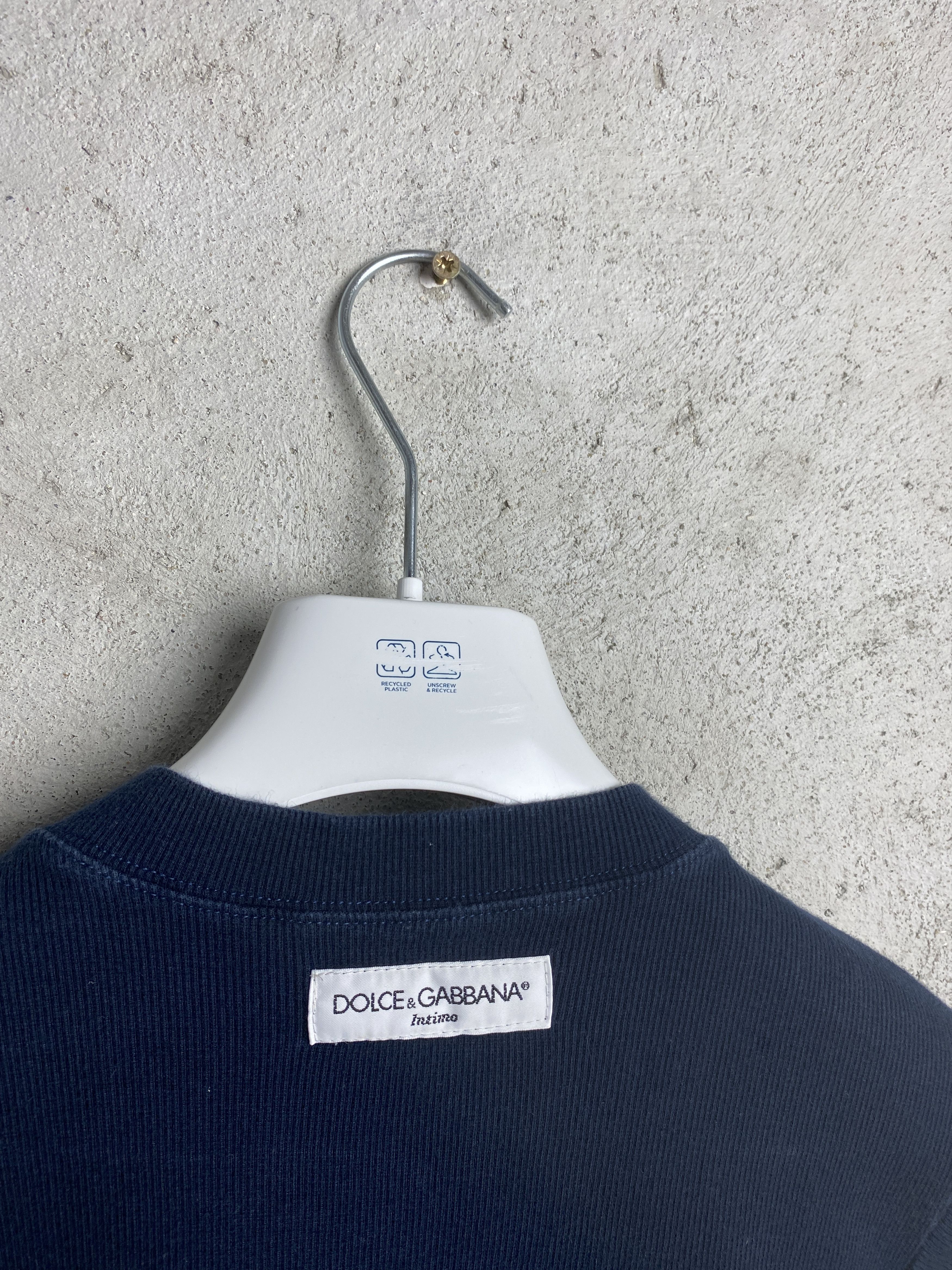Dolce & Gabbana Dolce & Gabbana back logo t-shirt tee ribbed Size L / US 10 / IT 46 - 7 Thumbnail
