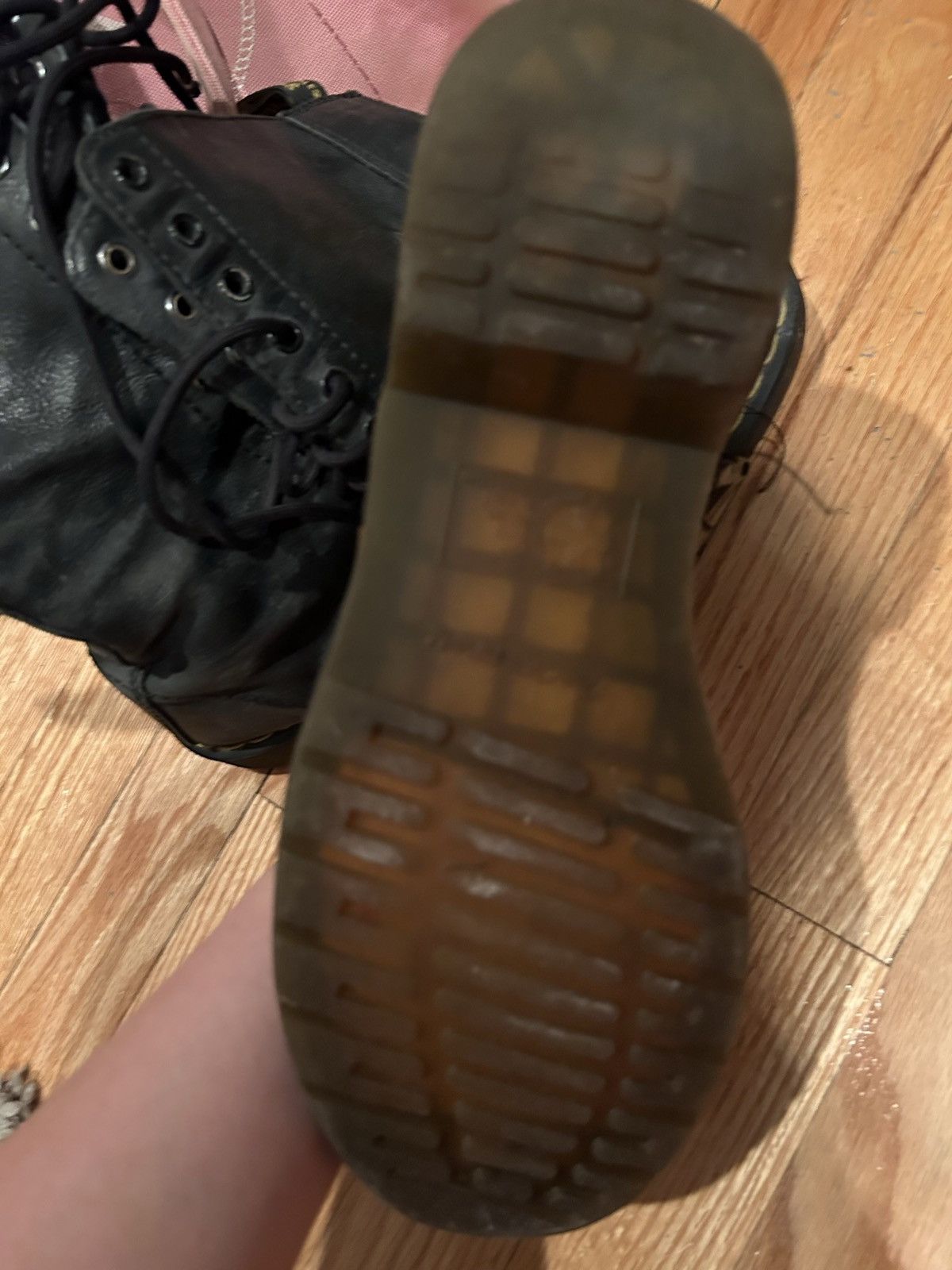 Dr. Martens × Genuine Leather × Vintage DR MARTENS Broken zips ankle high boots Size US 9 / EU 42 - 4 Thumbnail