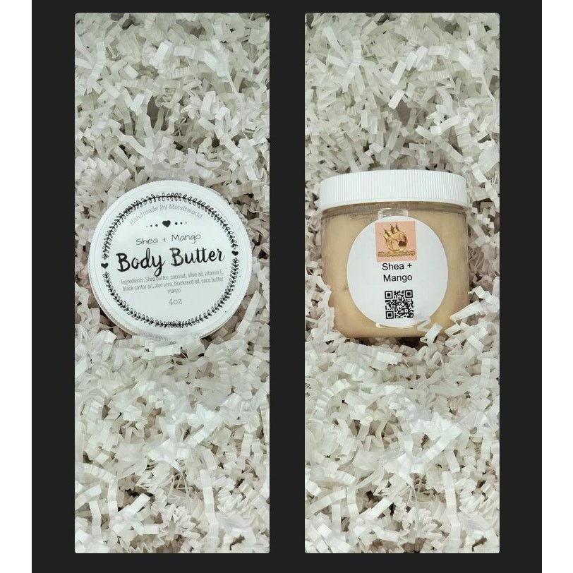 Handmade Shea Mango Body Butter Handmade Natural Moisturizer 4 oz Size ONE SIZE - 5 Thumbnail