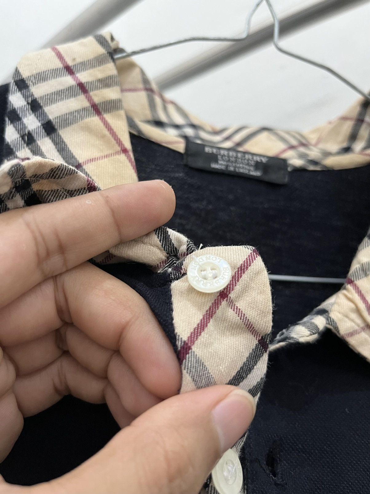 Burberry × Burberry Prorsum Vintage Burberry Nova Check Polo Size US XL / EU 56 / 4 - 5 Thumbnail