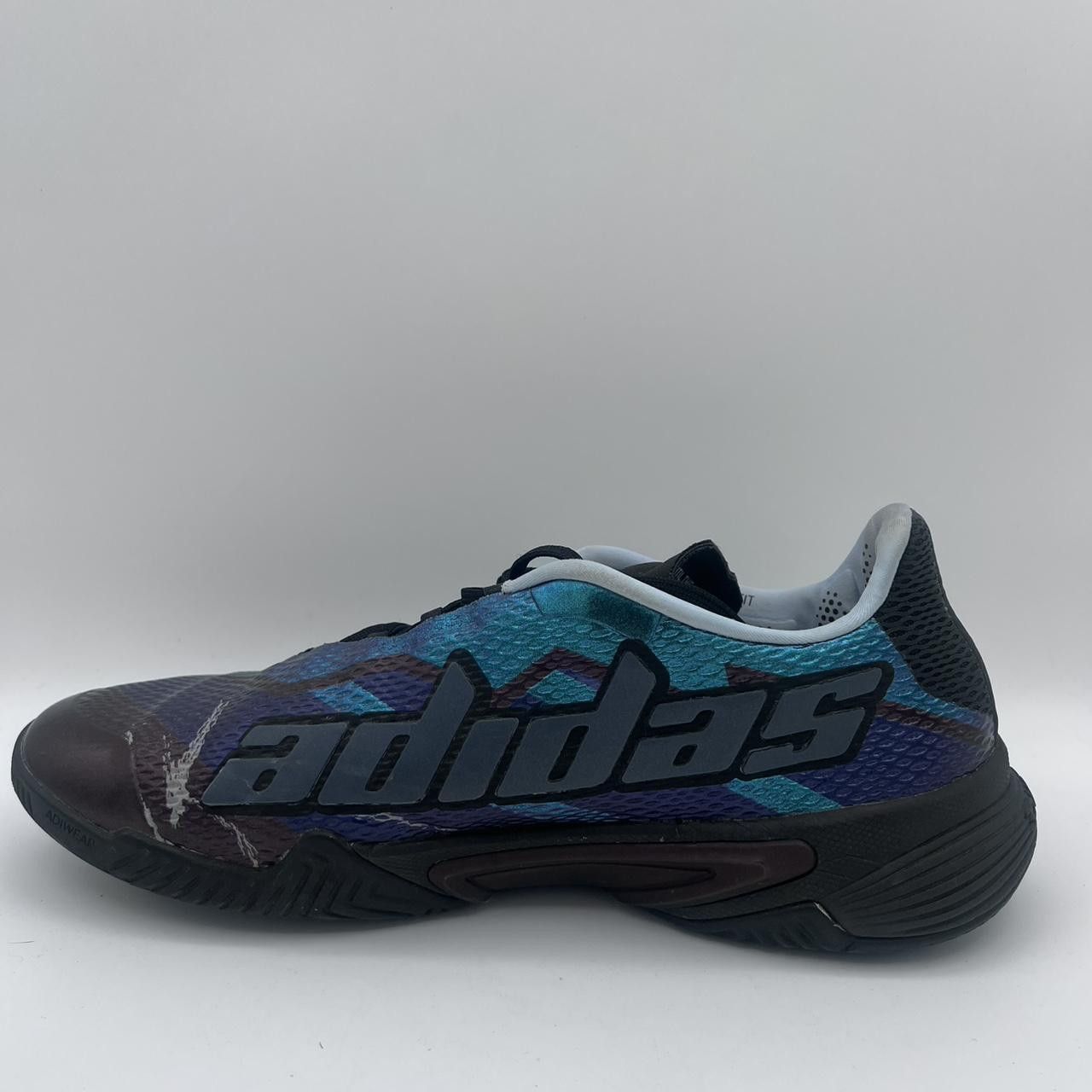 Adidas Adidas Barricade HQ8415 Men US 10 Sneaker Black Blue Dawn Size US 10 / EU 43 - 4 Thumbnail