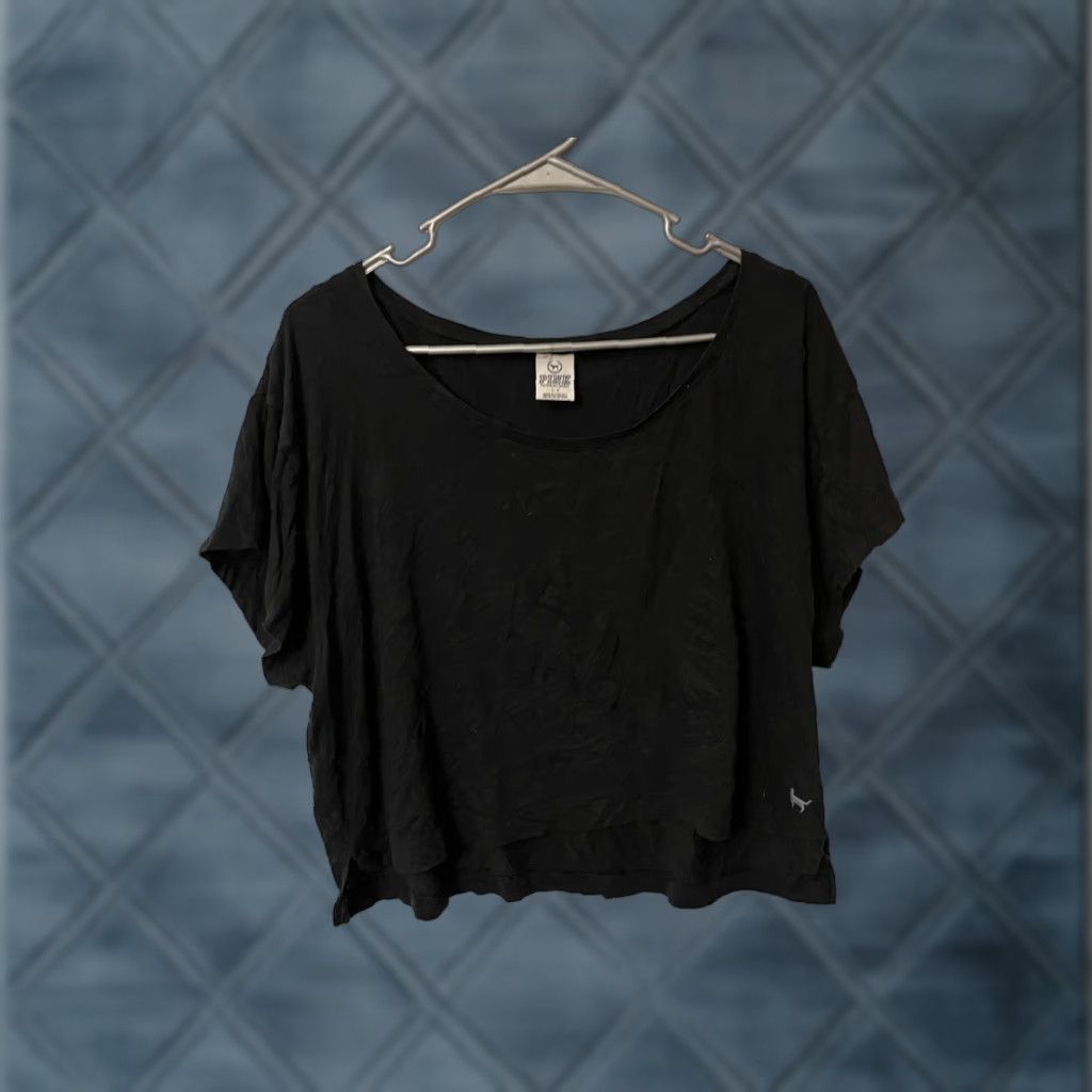 Victoria's Secret Victoria Secret PINK T-Shirt Crew Neck Black Short Sleeve Small Slv Size S / US 4 / IT 40 - 1 Thumbnail