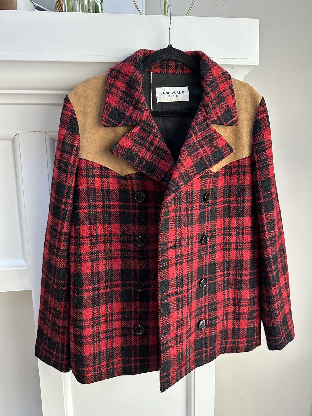 Saint Laurent Paris FW16 Western Flannel Caban Coat Size US S / EU 44-46 / 1 - 4 Thumbnail
