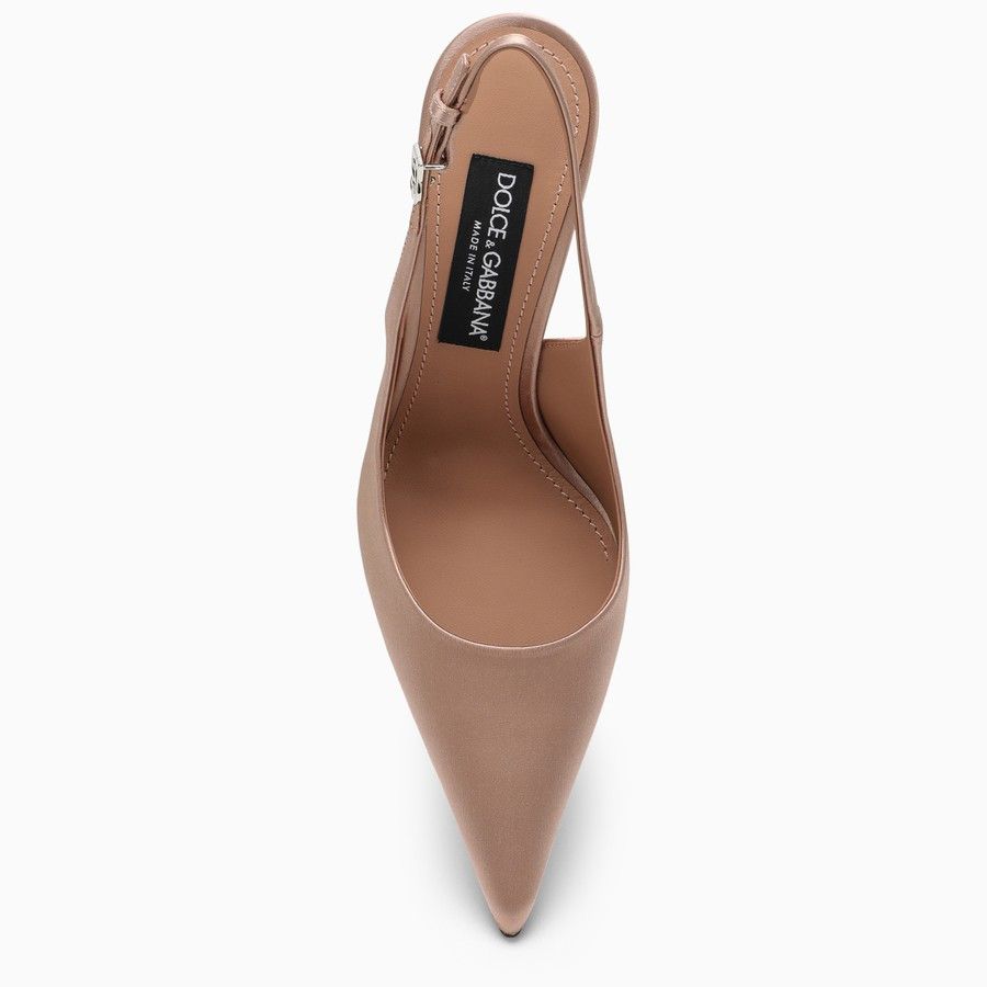 Dolce & Gabbana o1d2blof0824 Logo Slingback in Beige Size US 11 / IT 41 - 3 Thumbnail