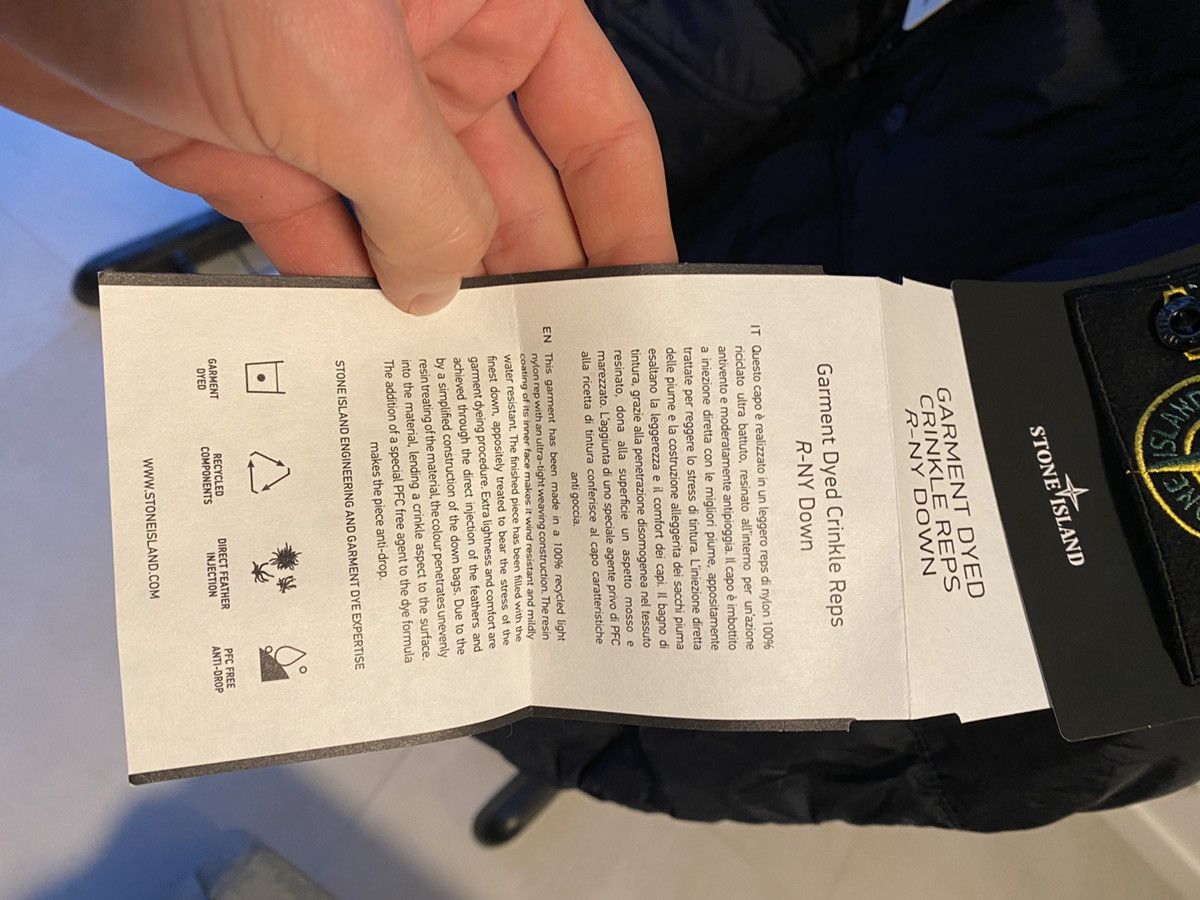 Stone Island new stone island garment dyed crinkle reps r-ny down jacket Size US L / EU 52-54 / 3 - 3 Thumbnail