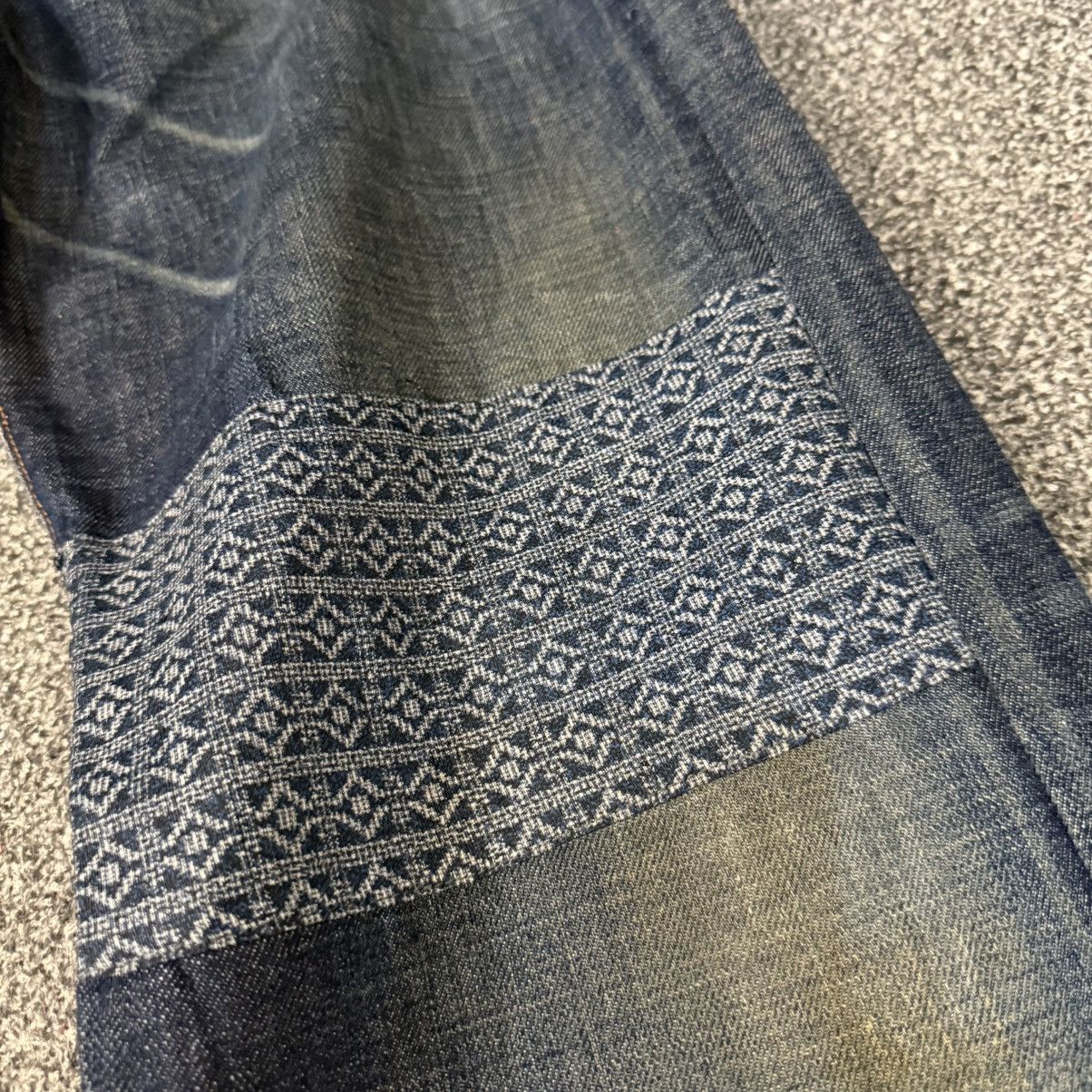 Indigo Vintage Selvedge Japanese Indigo Wrangler Blue Bell Denim Size US 29 - 6 Thumbnail