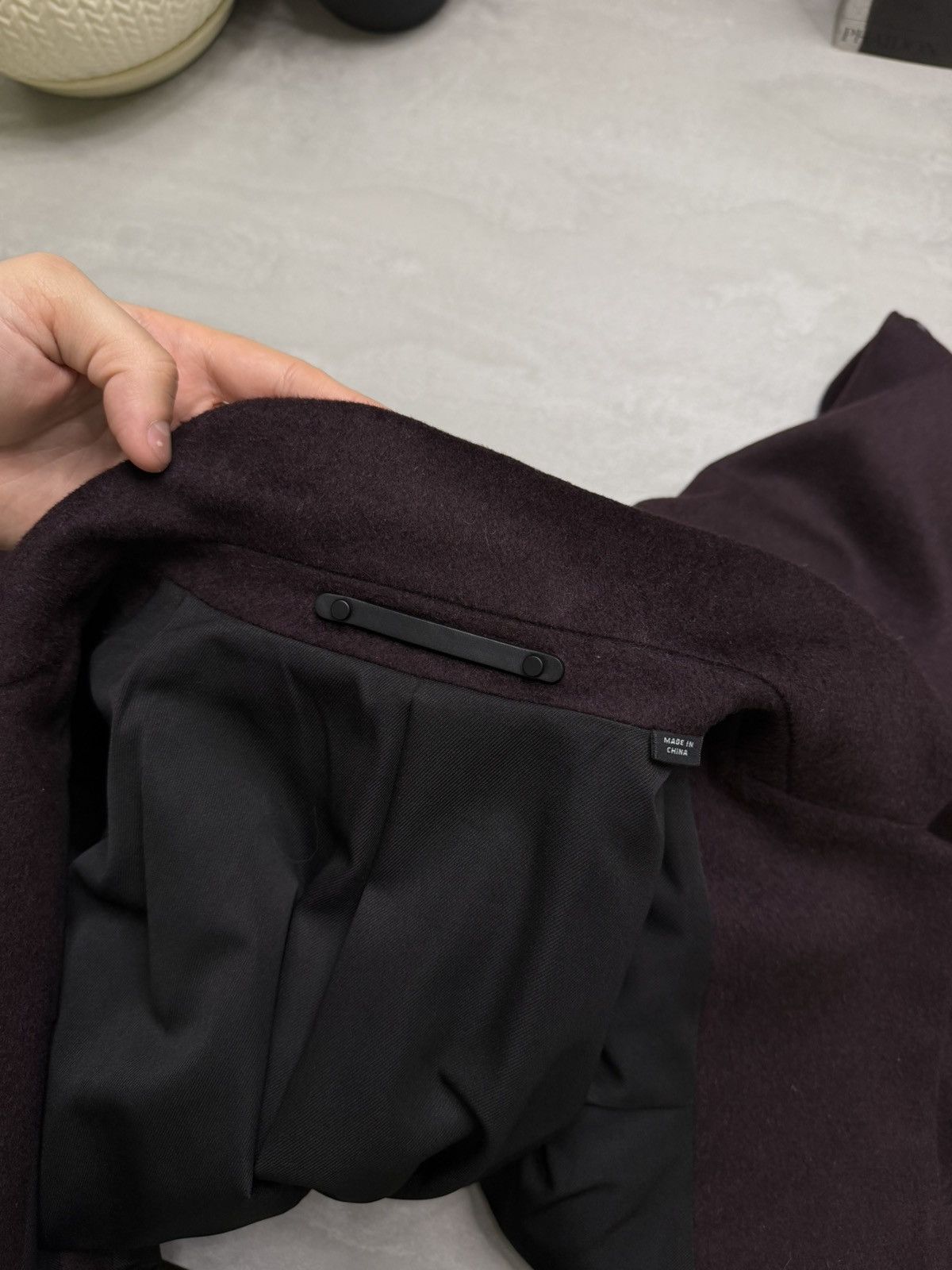 Allsaints AllSaints wool manor coat jacket dark garnet size S-M Size US S / EU 44-46 / 1 - 23 Thumbnail