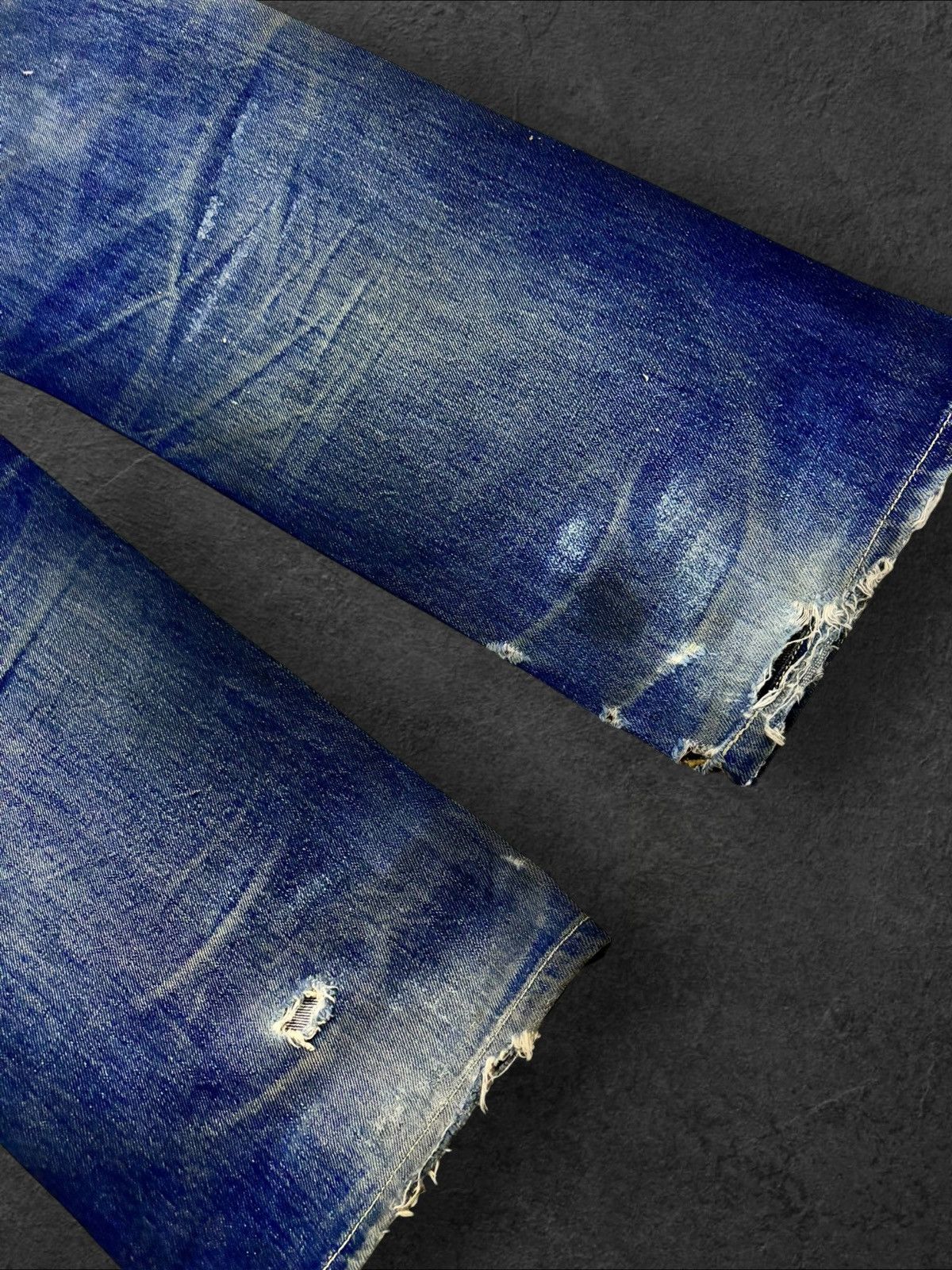 Levi's Vtg 80s US Levis Big E 501 #555 Grunge Selvedge Jeans Size US 30 / EU 46 - 9 Thumbnail