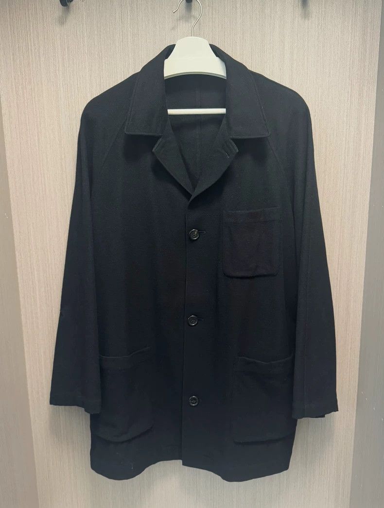 Yohji Yamamoto Yohji Yamamoto size os 99aw Cashmere French Work Jacket 25 Size US M / EU 48-50 / 2 - 1 Thumbnail