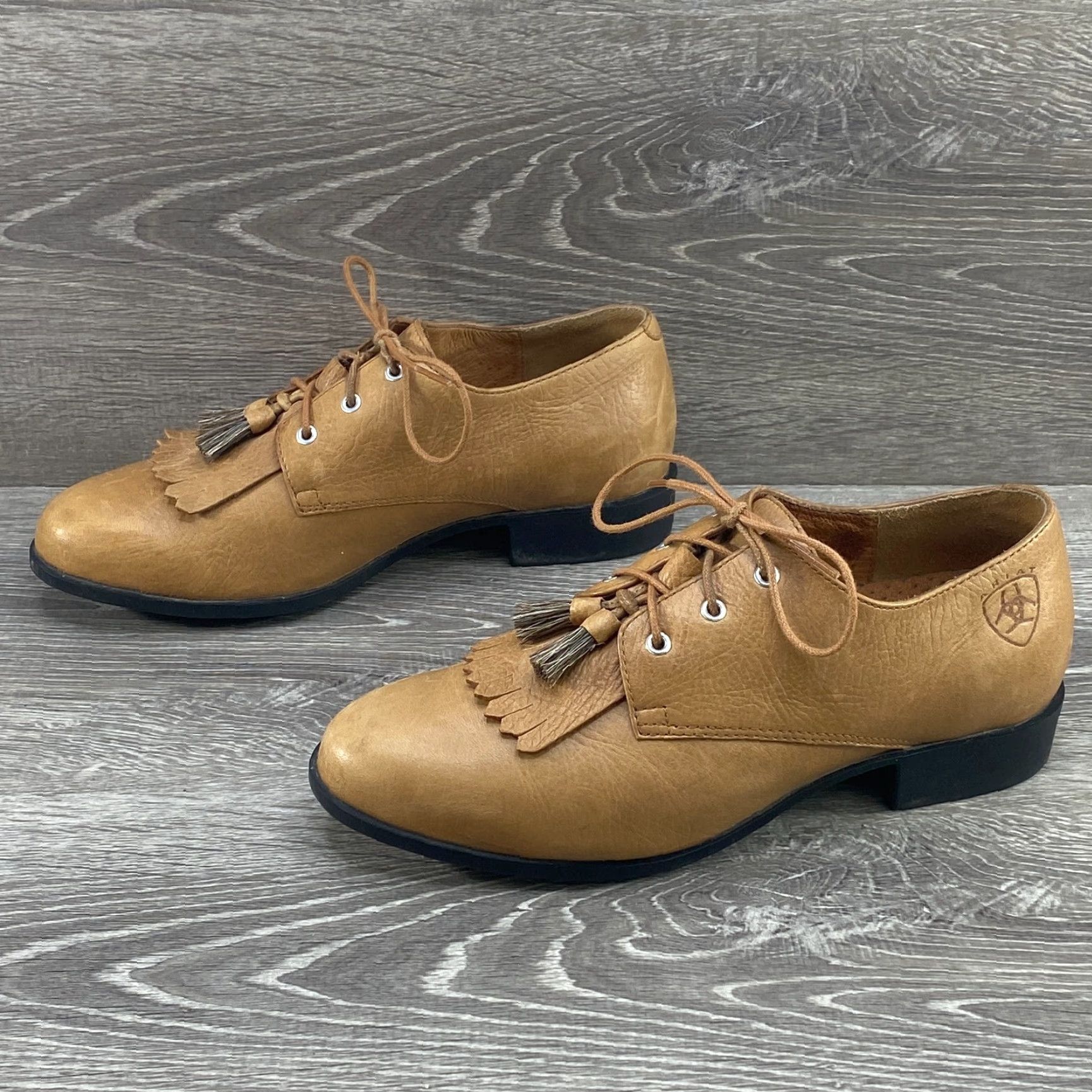 Ariat Ariat Jamie Lace Up Kilties Tassel Brown Leather Dress Shoes Oxfords Western 8 Mens Women’s Size M / US 6-8 / IT 42-44 - 5 Thumbnail