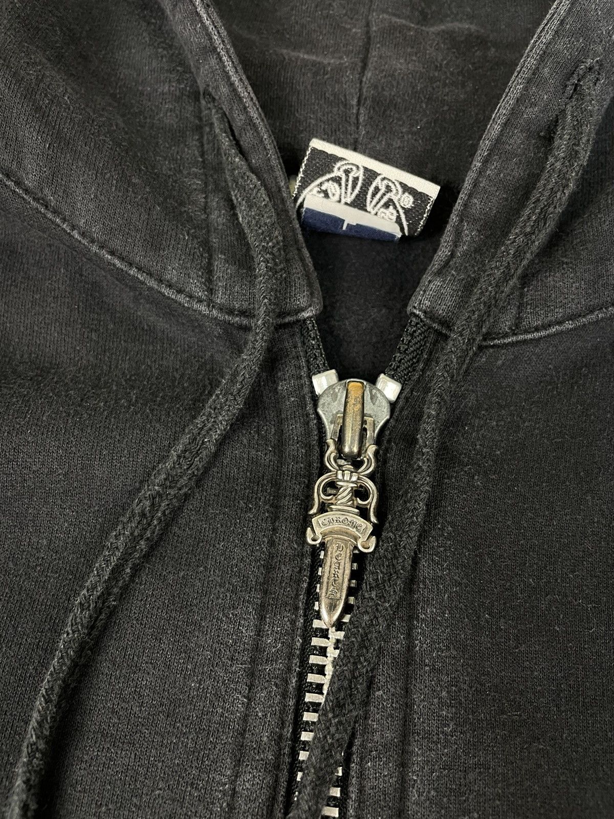 Chrome Hearts Chrome hearts Hoodie Dagger Leather Patch Horseshoe Spellout Size US L / EU 52-54 / 3 - 11 Thumbnail