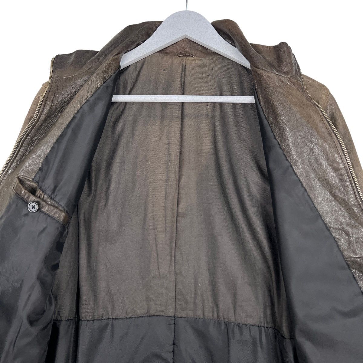 14th Addiction 🔥 NANO JOURNAL STANDARD GOAT SKIN BLOUSON LEATHER JACKET Size US M / EU 48-50 / 2 - 12 Thumbnail