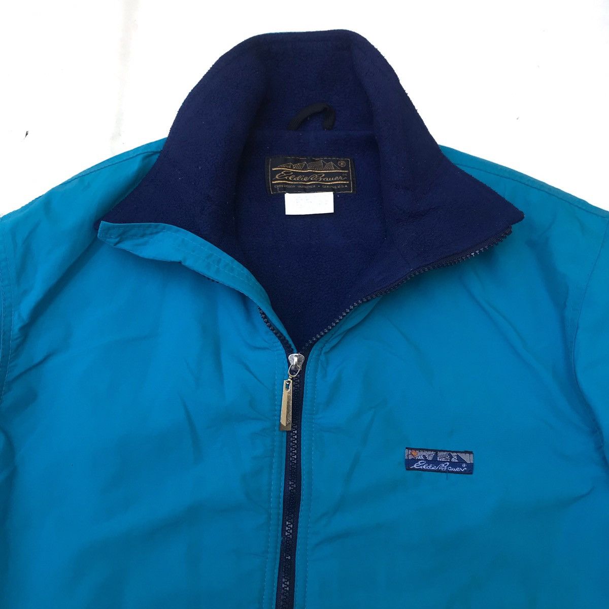 Eddie Bauer × Vintage 90s Eddie Bauer Polar Fleece lined Bomber jacket teal USA Size US M / EU 48-50 / 2 - 3 Thumbnail