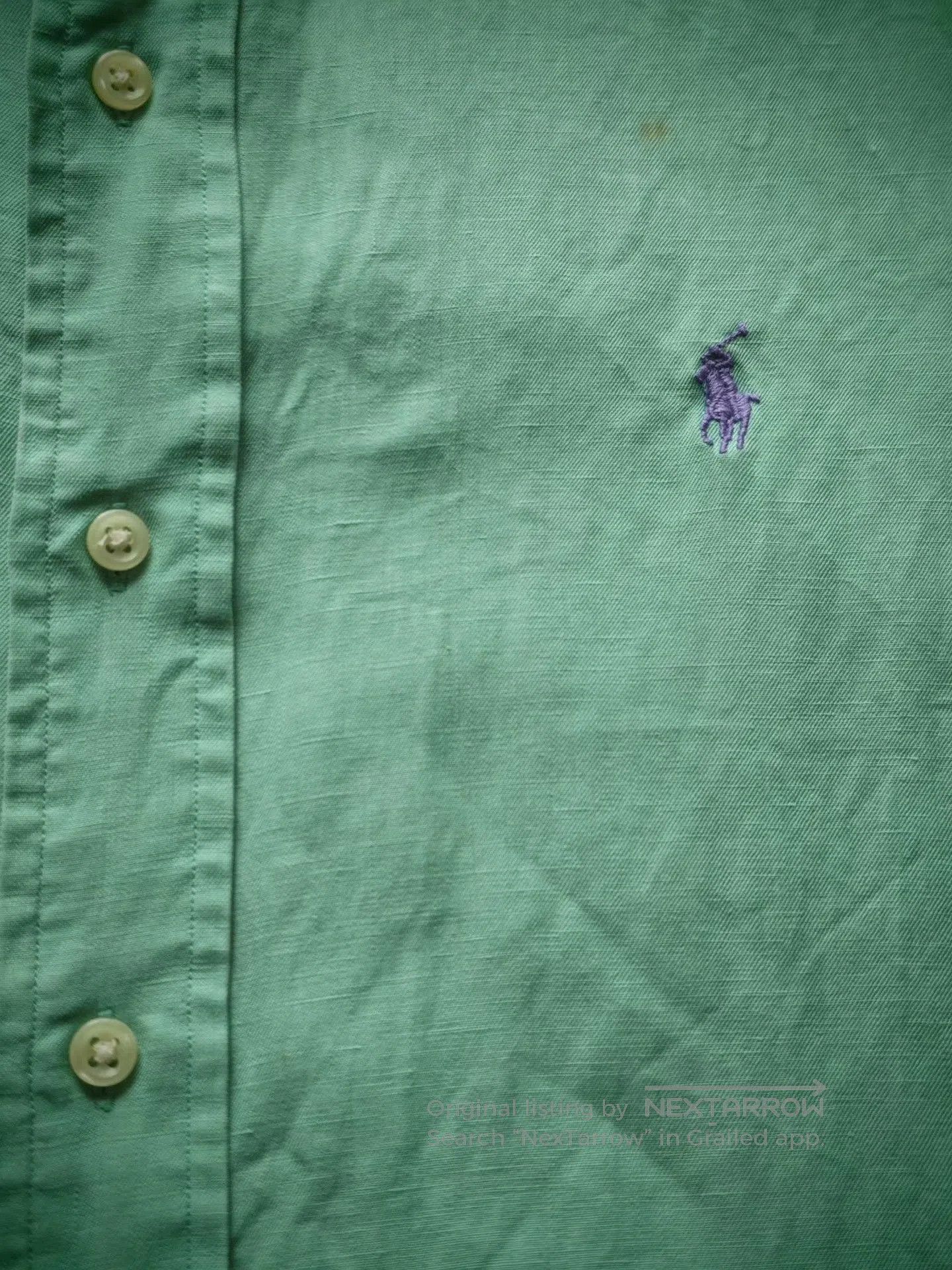 Polo Ralph Lauren Polo Ralph Lauren 90s Linen Silk Shirt. Size US L / EU 52-54 / 3 - 3 Thumbnail