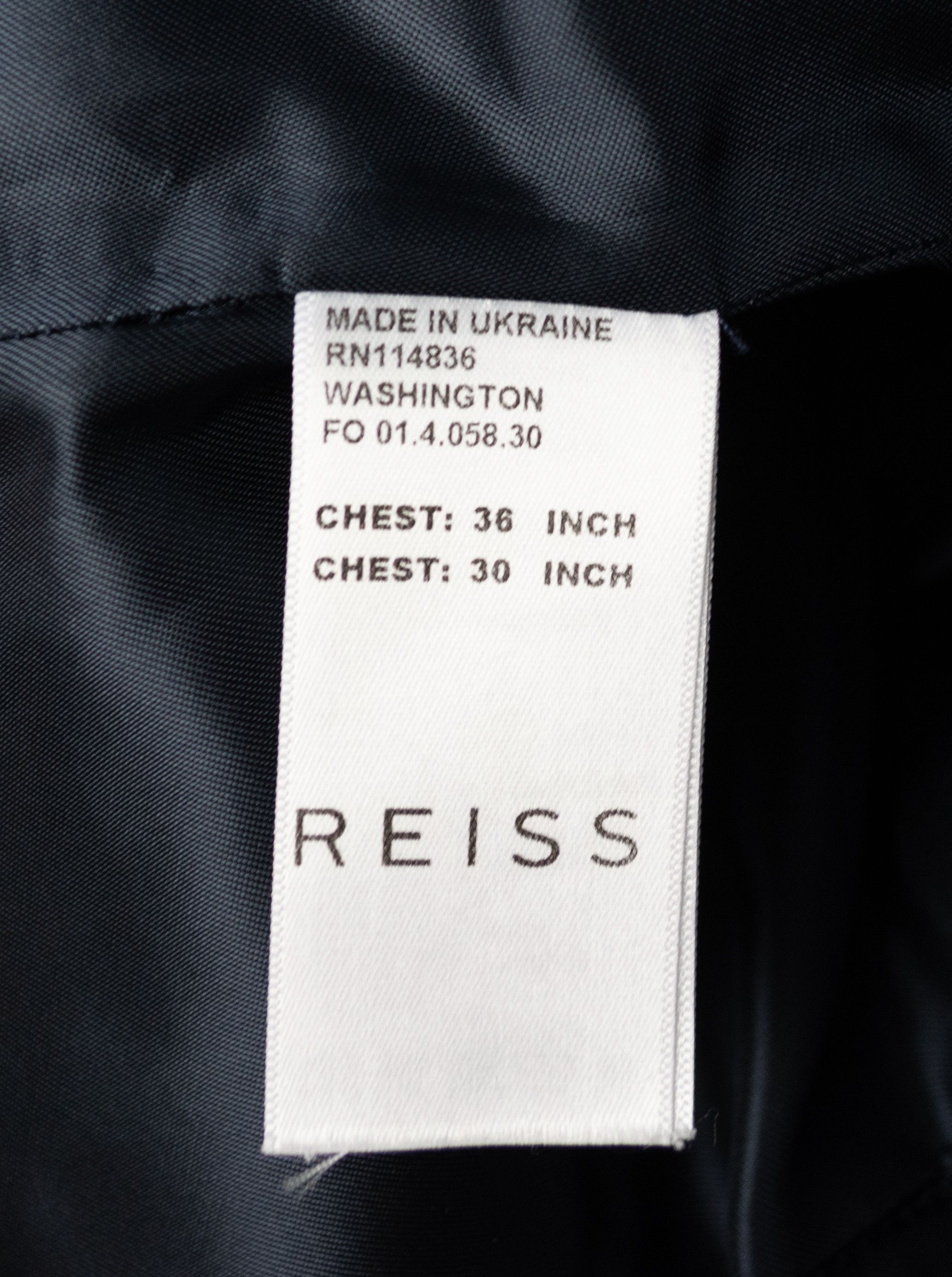 Reiss REISS navy suit wool moher Size 36R - 12 Thumbnail