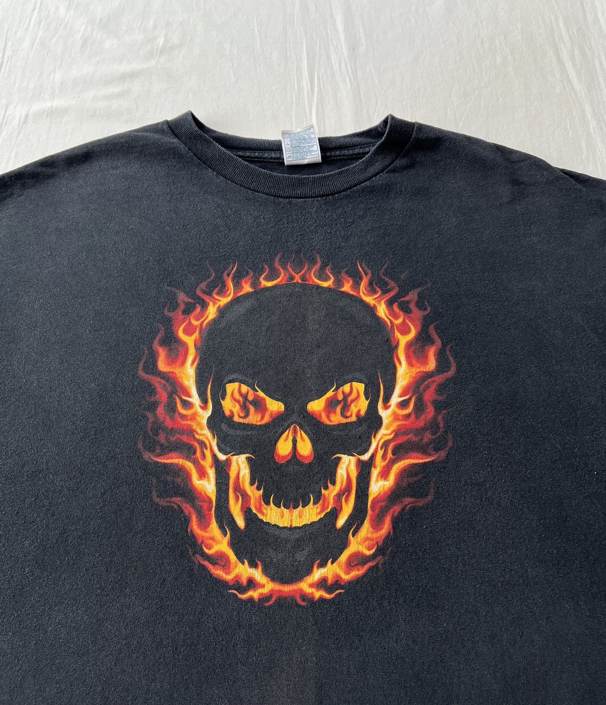 Vintage Vintage 2006 Flaming Skull Fire Ghost Rider AAA Long Sleeve Size US XXL / EU 58 / 5 - 5 Thumbnail