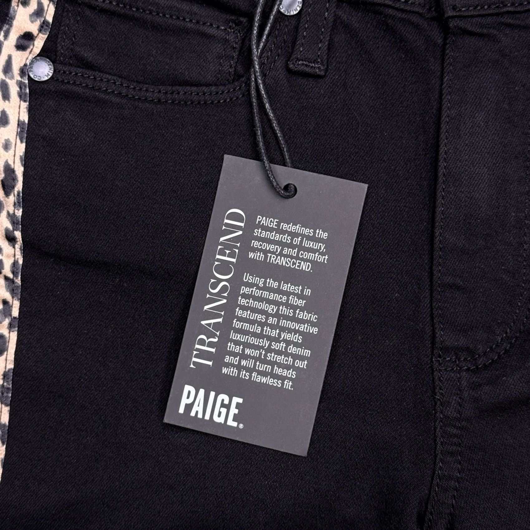 Paige Paige Hoxton Jeans Womens 25 Black High Rise Skinny Flawless Fit New Size 42" / US 20 - 5 Thumbnail