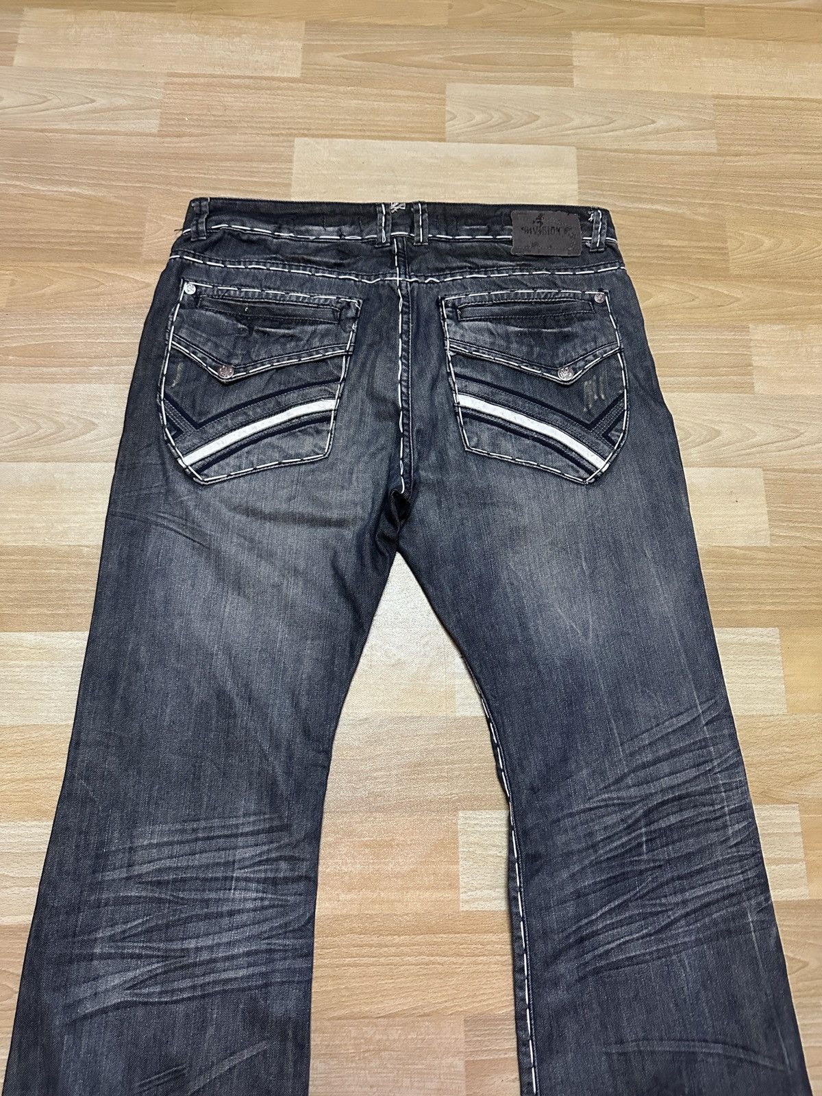 Other Rare🔥Distressed Buckle Division Bootcut Denim Size US 38 / EU 54 - 19 Thumbnail