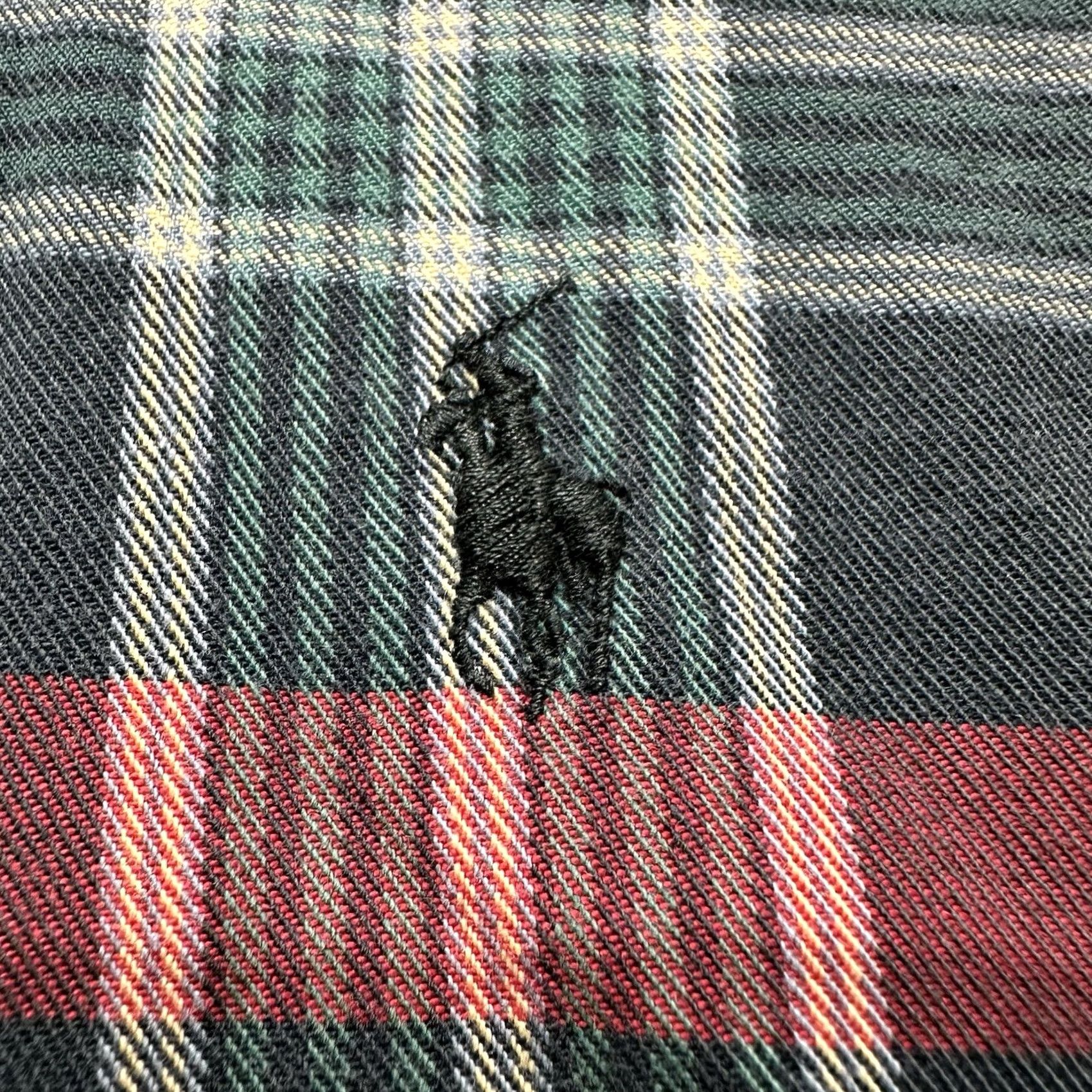 Ralph Lauren Vintage Ralph Lauren Shirt Mens XL Red Green Plaid Flannel Cotton Button Down Size US XL / EU 56 / 4 - 4 Thumbnail