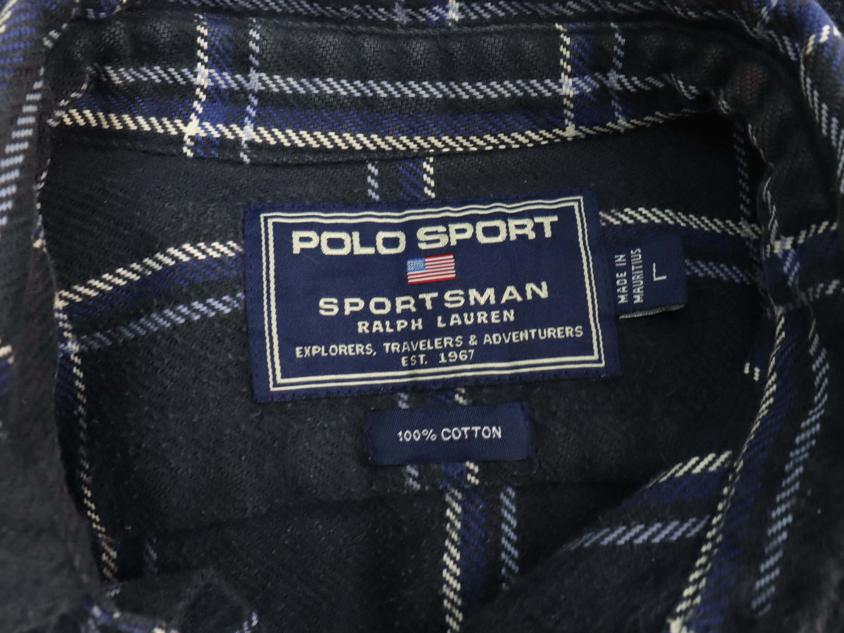 Polo Ralph Lauren × Ralph Lauren Sport Polo Sport Sportsman Ralph Lauren Plaid Flannel Shirt Size US L / EU 52-54 / 3 - 7 Thumbnail